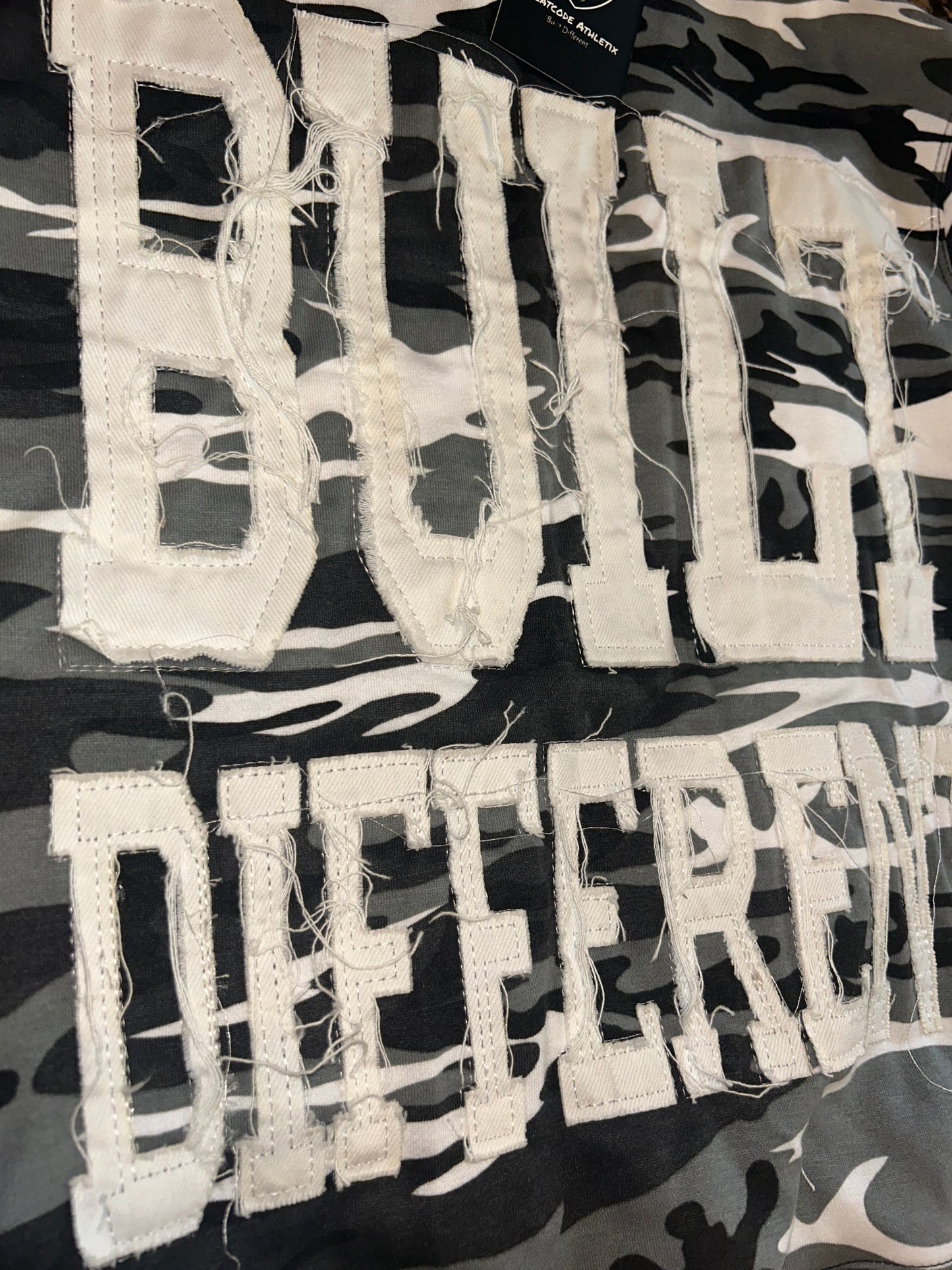 Limited Edition Built Different Heavyweight Hoodie - Black/White Camo