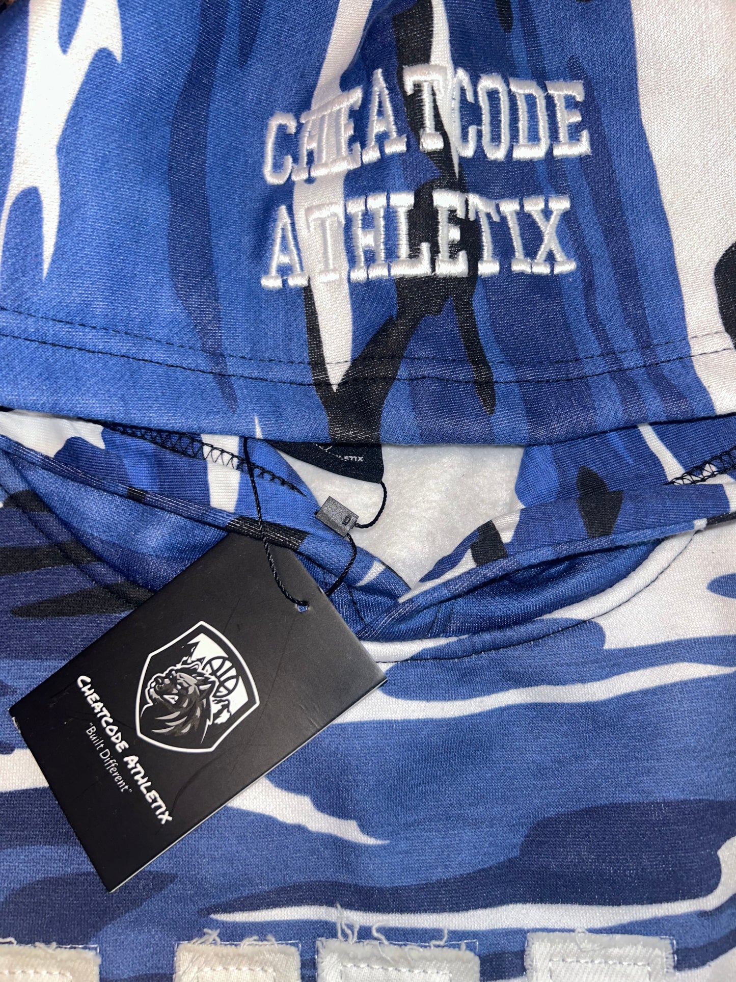 Limited Edition Built Different Heavyweight Hoodie - Blue/White Camo