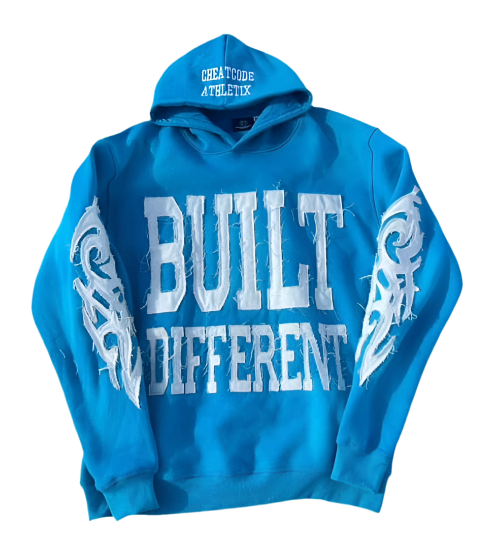 Built Different Heavyweight Hoodie - Sky Blue