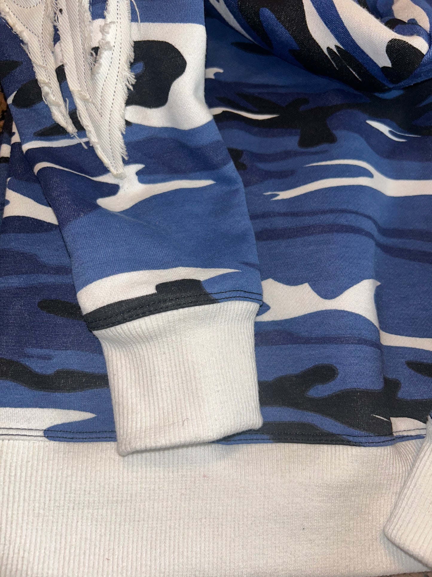 Limited Edition Built Different Heavyweight Hoodie - Blue/White Camo