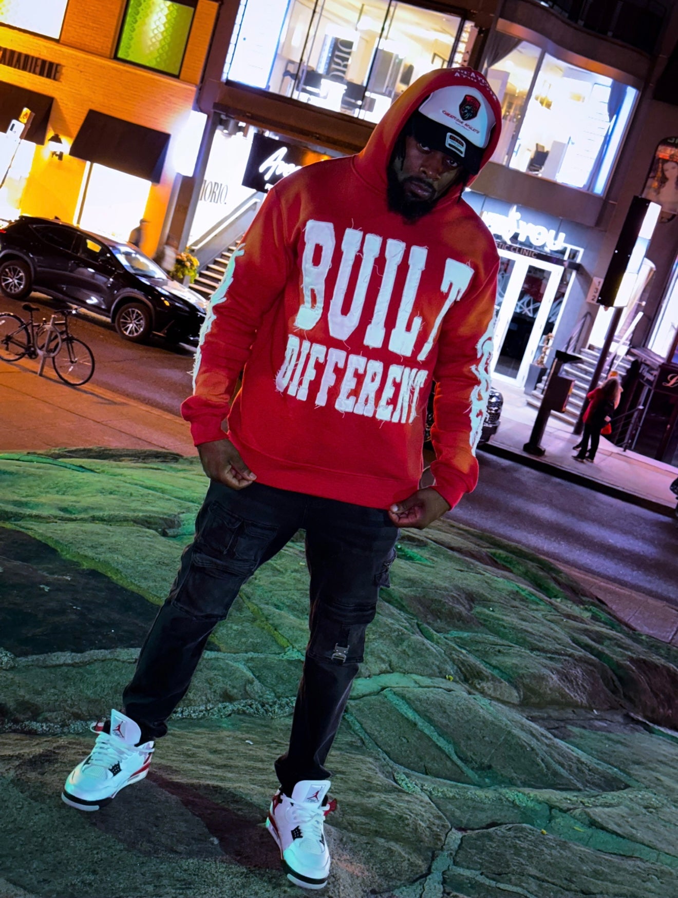 Built Different Archive Hoodie – Acid Wash (350 GSM, No Pockets)