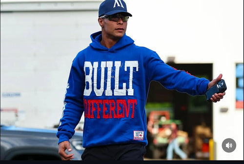 Built Different: Mafia Edition Unisex Hoodie – 350 GSM Premium Cotton, Distressed Embroidery, Let’s Go Buffalo Patch *Preorder Ships Oct 8th*