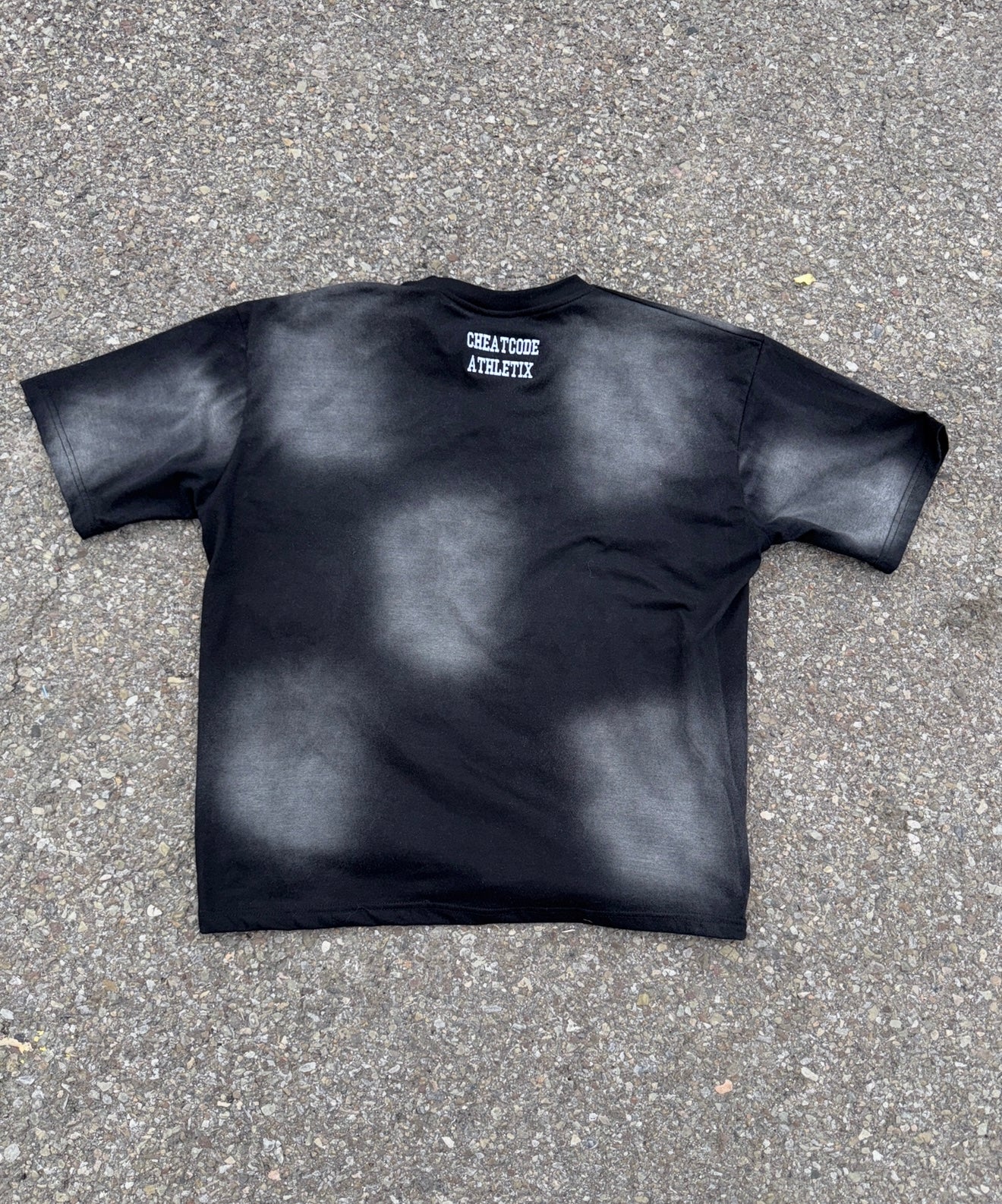 Oreo Acid Wash Shirt – Distressed Embroidered | Cheatcode Athletix
