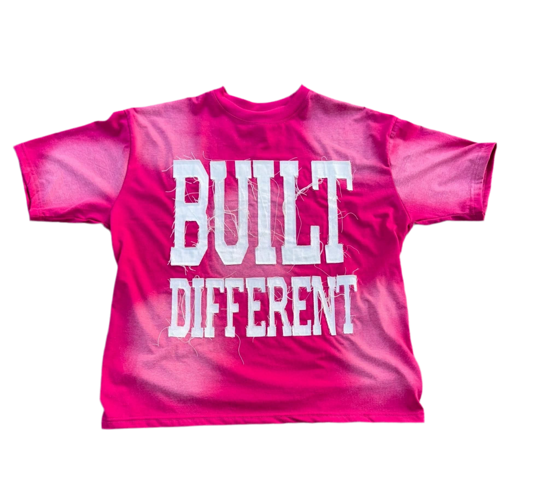 Pink Rose Acid Wash Shirt – Distressed Embroidered | Cheatcode Athletix