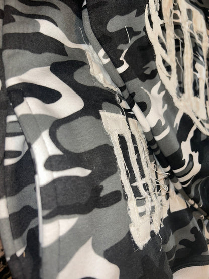 Limited Edition Built Different Heavyweight Hoodie - Black/White Camo