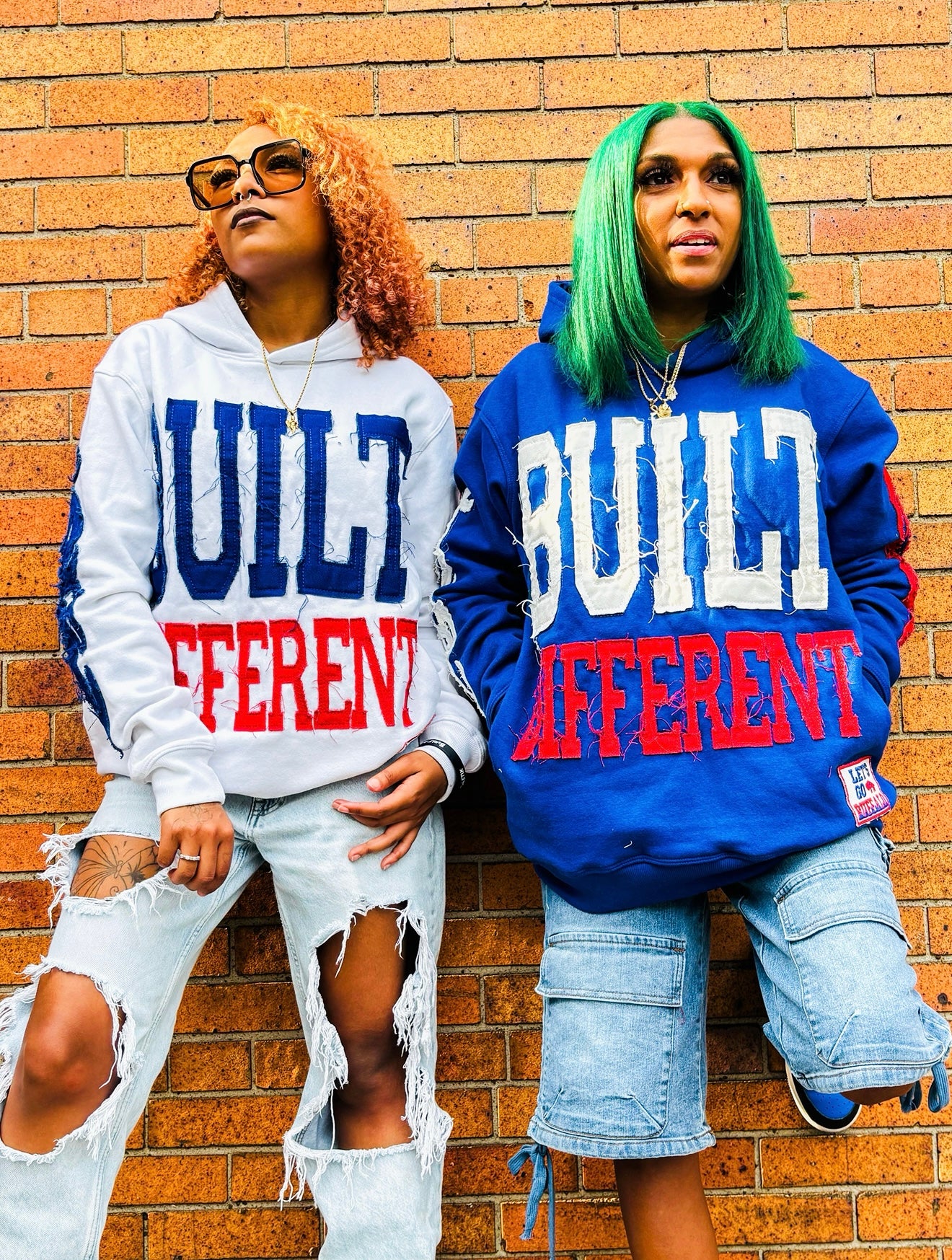 Built Different: Mafia Edition Unisex Hoodie – 350 GSM Premium Cotton, Distressed Embroidery, Let’s Go Buffalo Patch