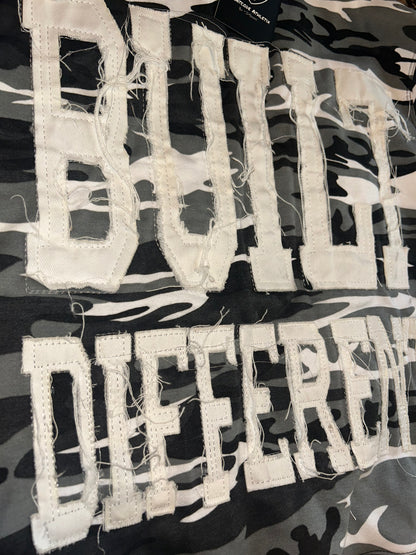 Limited Edition Built Different Heavyweight Hoodie - Black/White Camo