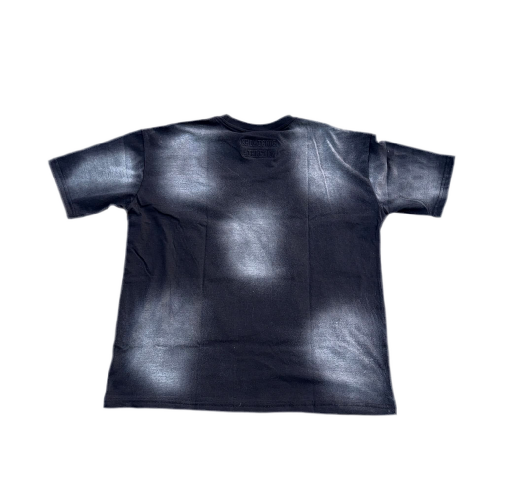 Blackout Acid Wash Shirt – Distressed Embroidered | Cheatcode Athletix