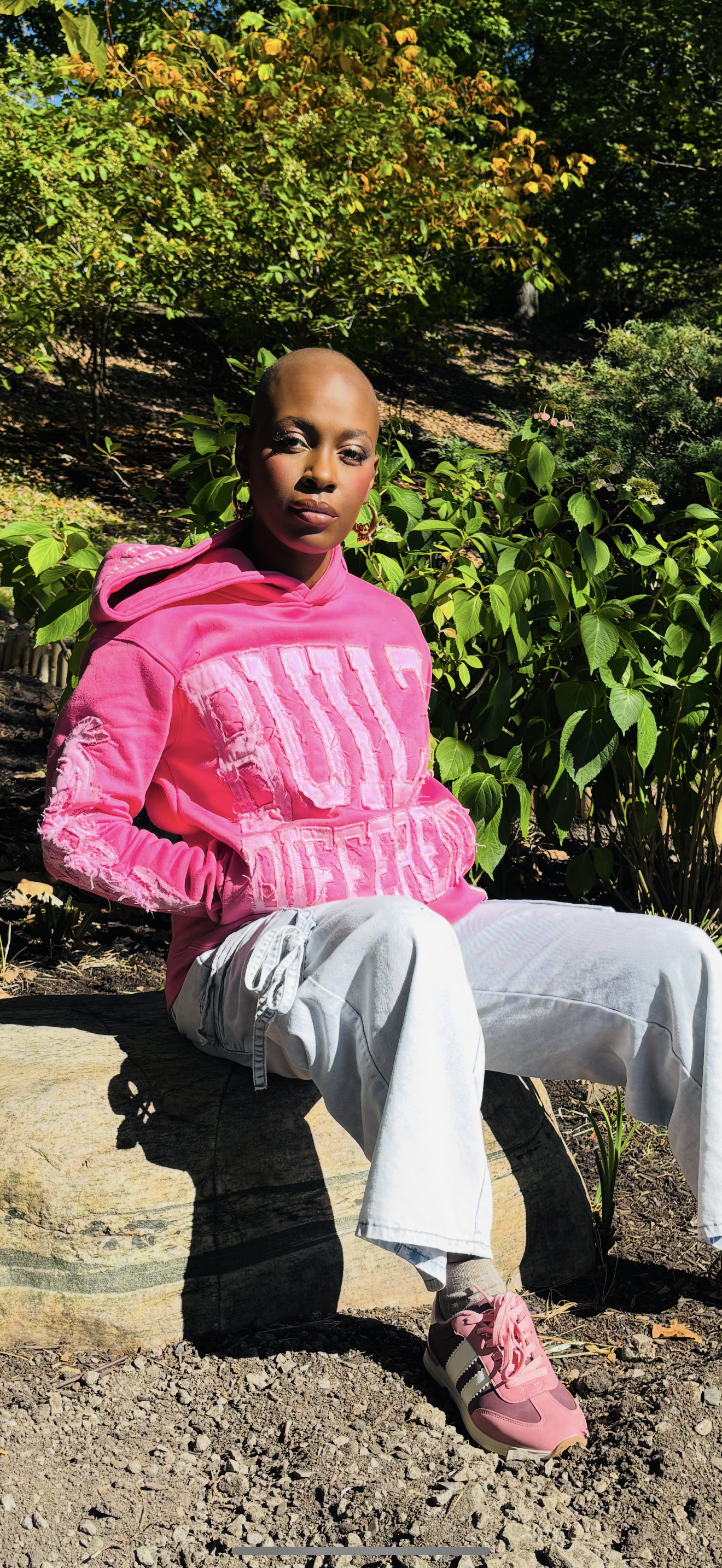 Built Different: Breast Cancer Awareness Edition Unisex Hoodie – 350 GSM Premium Cotton, Distressed Embroidery, “Believe • Hope • Fight” Patch (Portion of Proceeds Donated) *Preorder Ships Oct 8th*