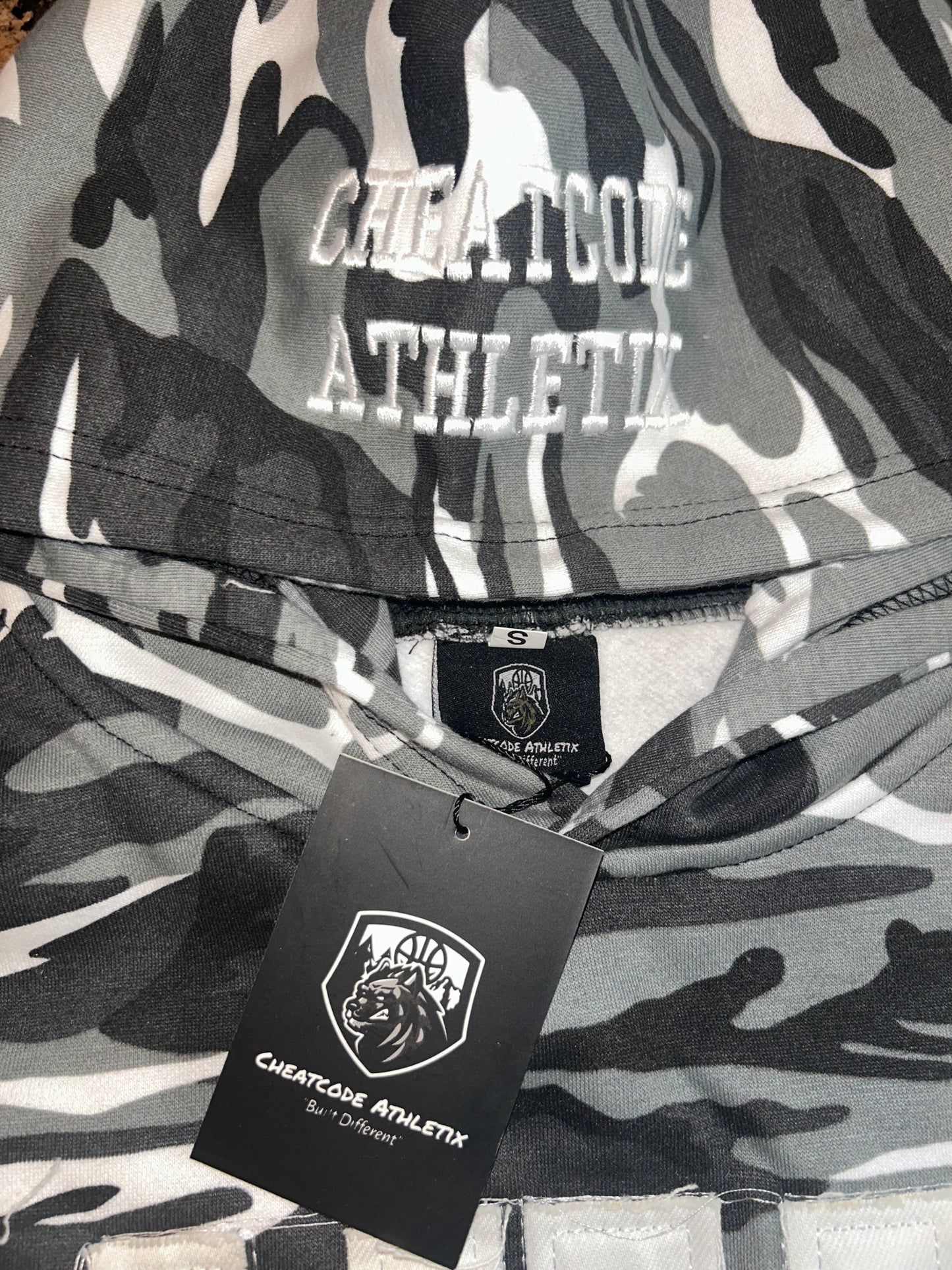 Limited Edition Built Different Heavyweight Hoodie - Black/White Camo