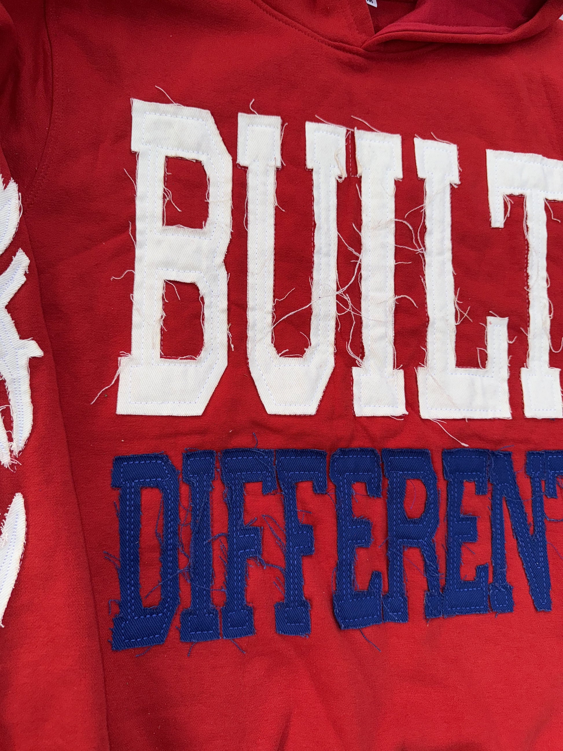 Built Different: Bloodline Mafia Edition Unisex Hoodie – 350 GSM Premium Cotton, Distressed Embroidery, Let’s Go Buffalo Patch