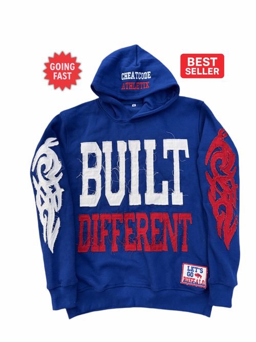 Built Different: Mafia Edition Unisex Hoodie – 350 GSM Premium Cotton, Distressed Embroidery, Let’s Go Buffalo Patch *Preorder Ships Oct 8th*