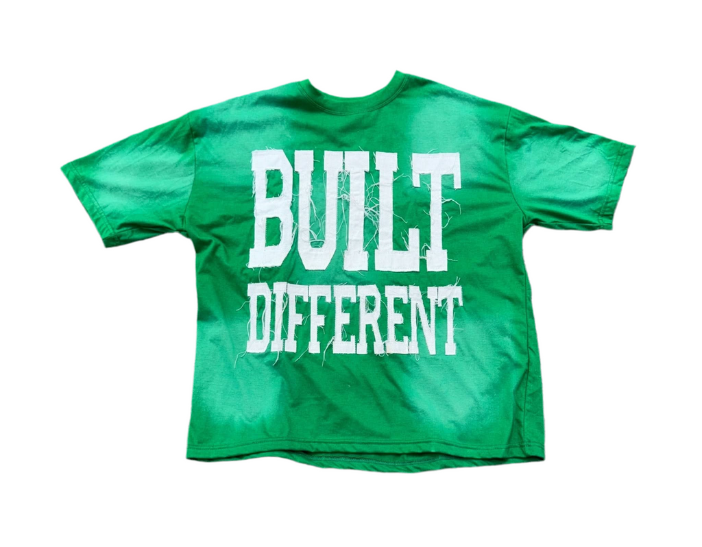 Money Green Acid Wash Shirt – Distressed Embroidered | Cheatcode Athletix