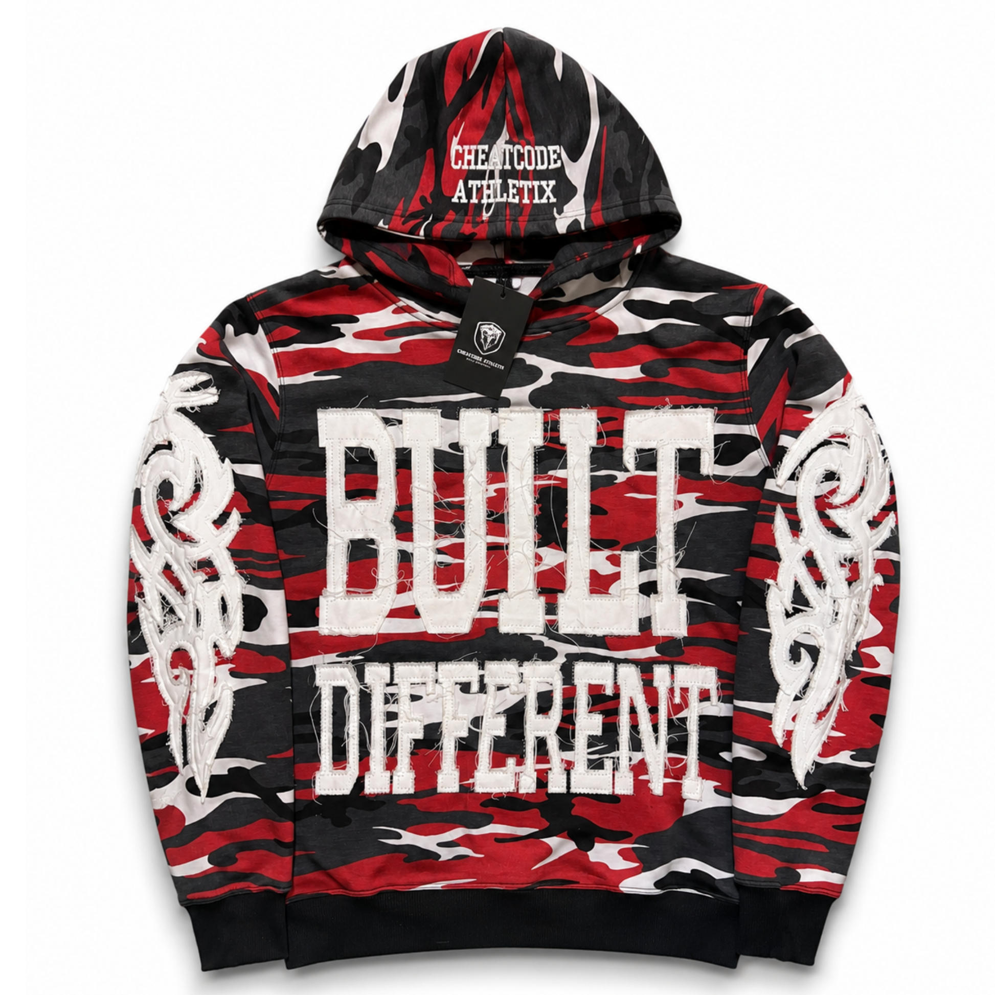 Red & Black Camo Hoodie