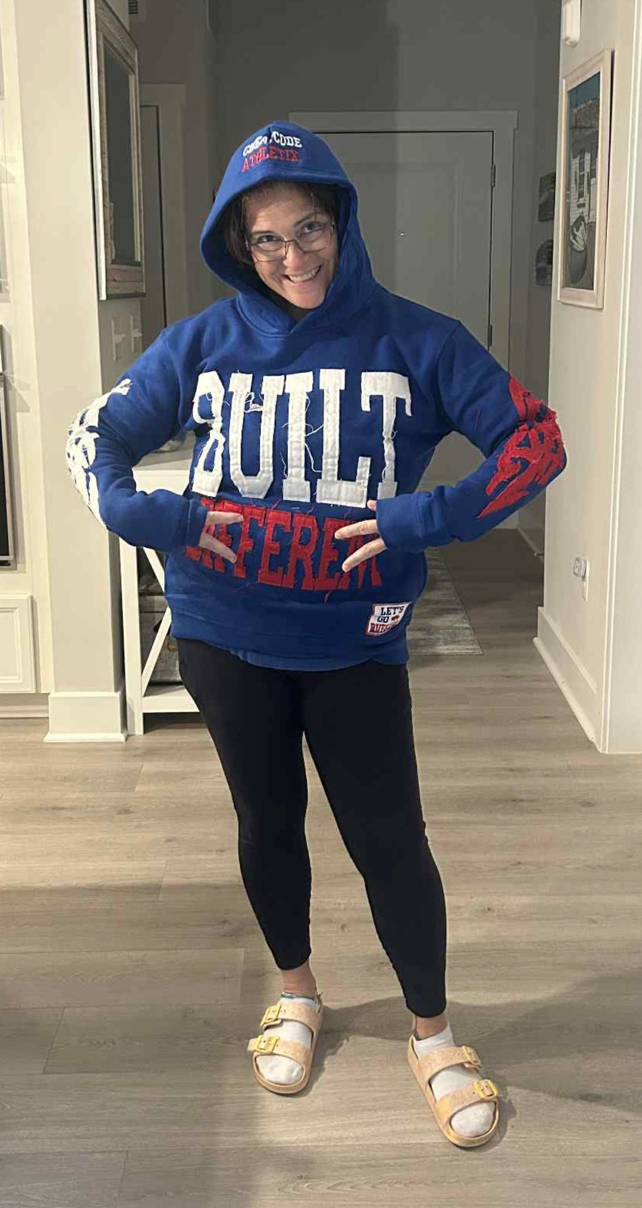 Built Different: Mafia Edition Unisex Hoodie – 350 GSM Premium Cotton, Distressed Embroidery, Let’s Go Buffalo Patch