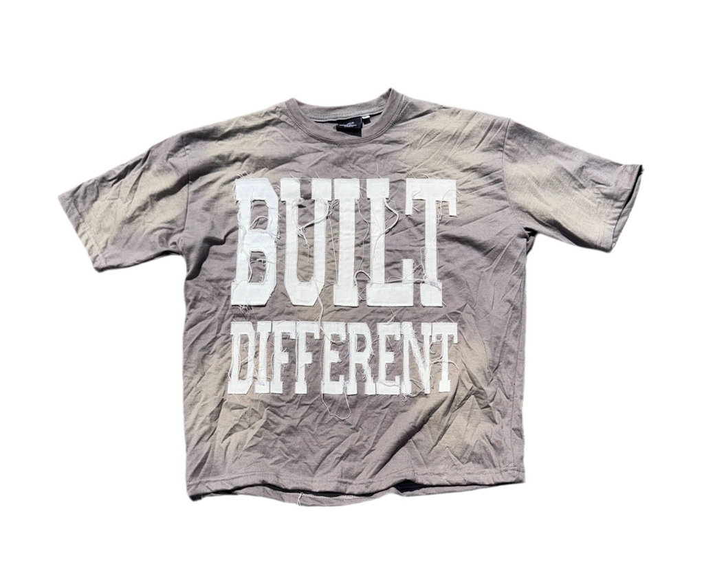 Smoke Acid Wash Shirt – Distressed Embroidered | Cheatcode Athletix
