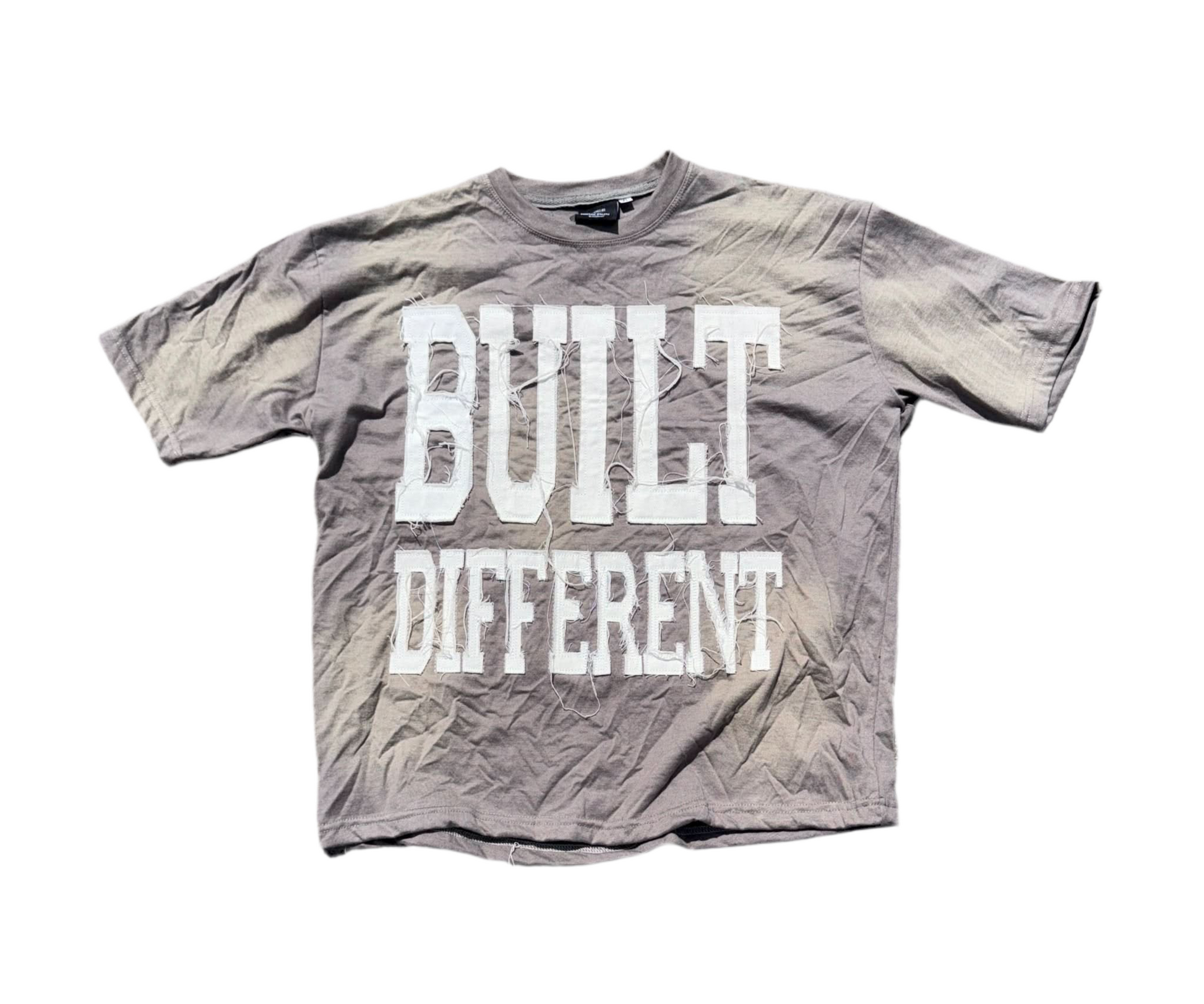 Smoke Acid Wash Shirt – Distressed Embroidered | Cheatcode Athletix