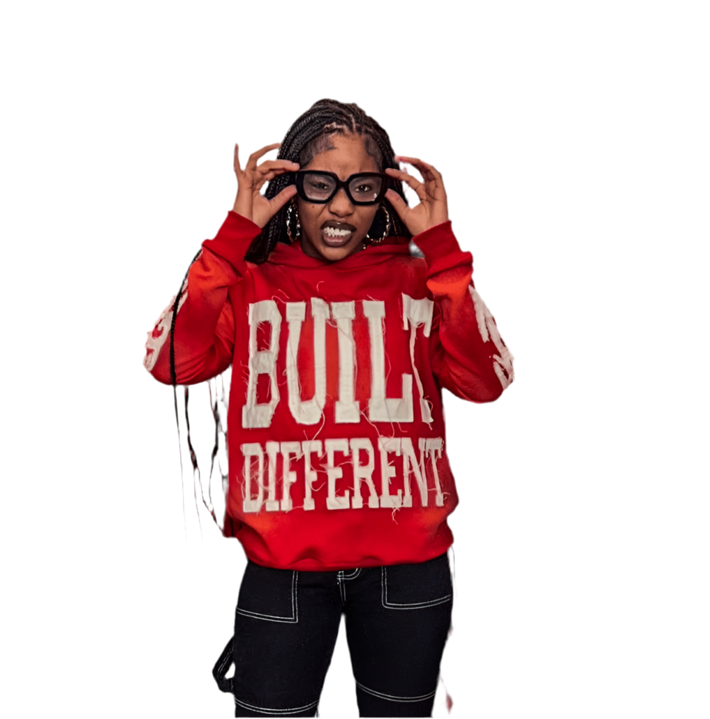 Inferno Hoodie – Distressed Embroidery | Cheatcode Athletix