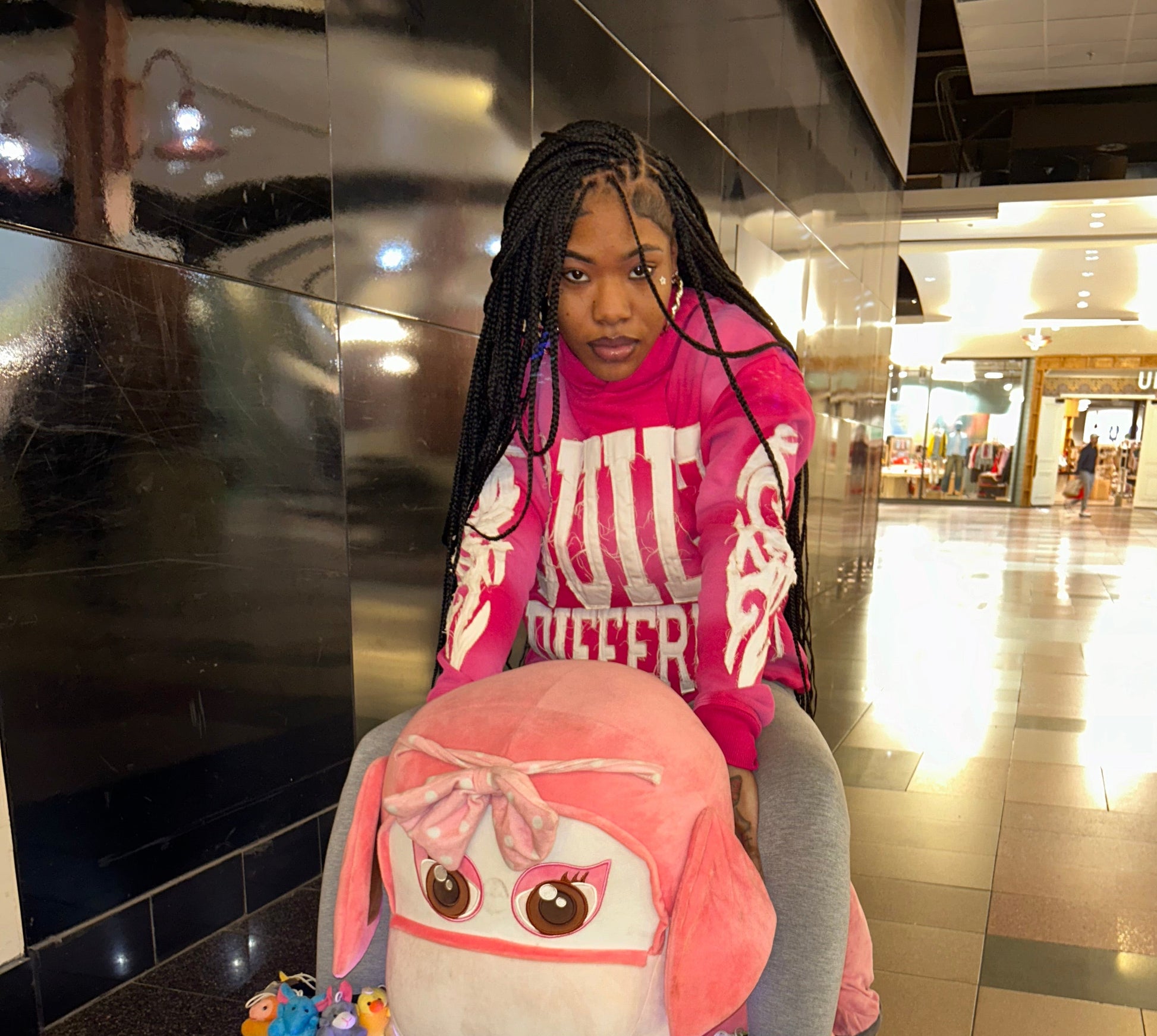 Built Different: Resilence Unisex Hoodie – 350 GSM Premium Cotton, Distressed Embroidery, Pink Statement Piece