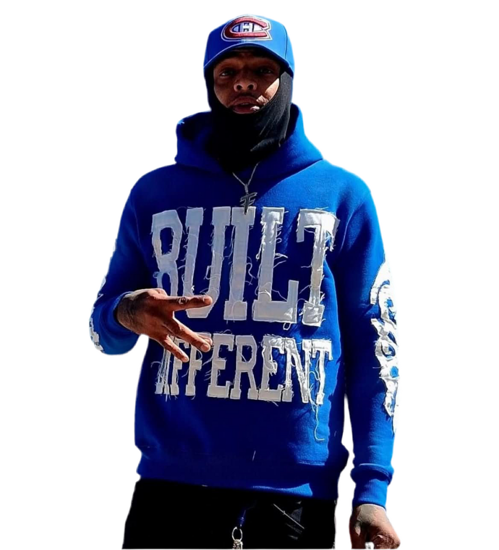 Nipsey Hoodie – Distressed Embroidery | Cheatcode Athletix
