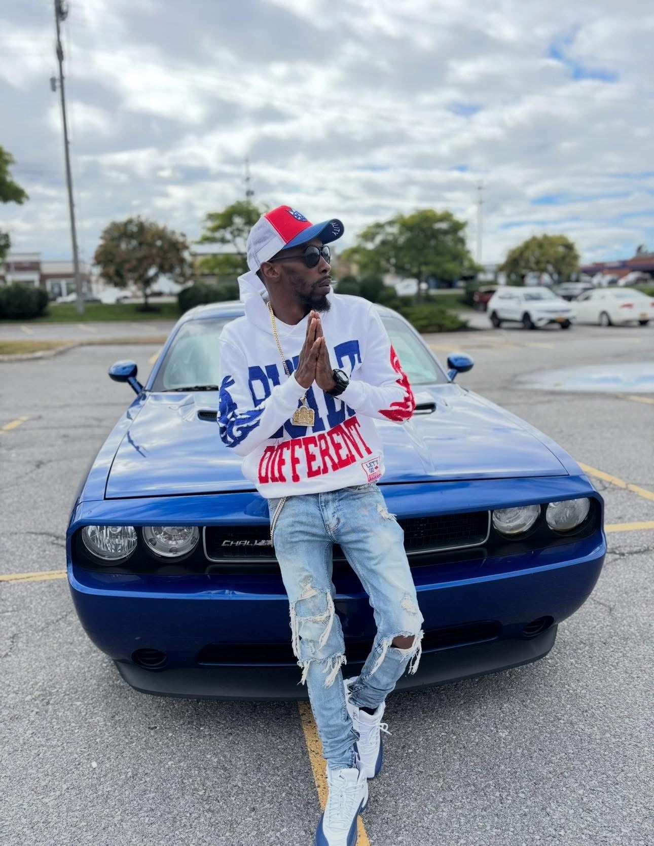 Built Different: Rivalries Edition Unisex Hoodie – 350 GSM Premium Cotton, Distressed Embroidery, Let’s Go Buffalo Patch