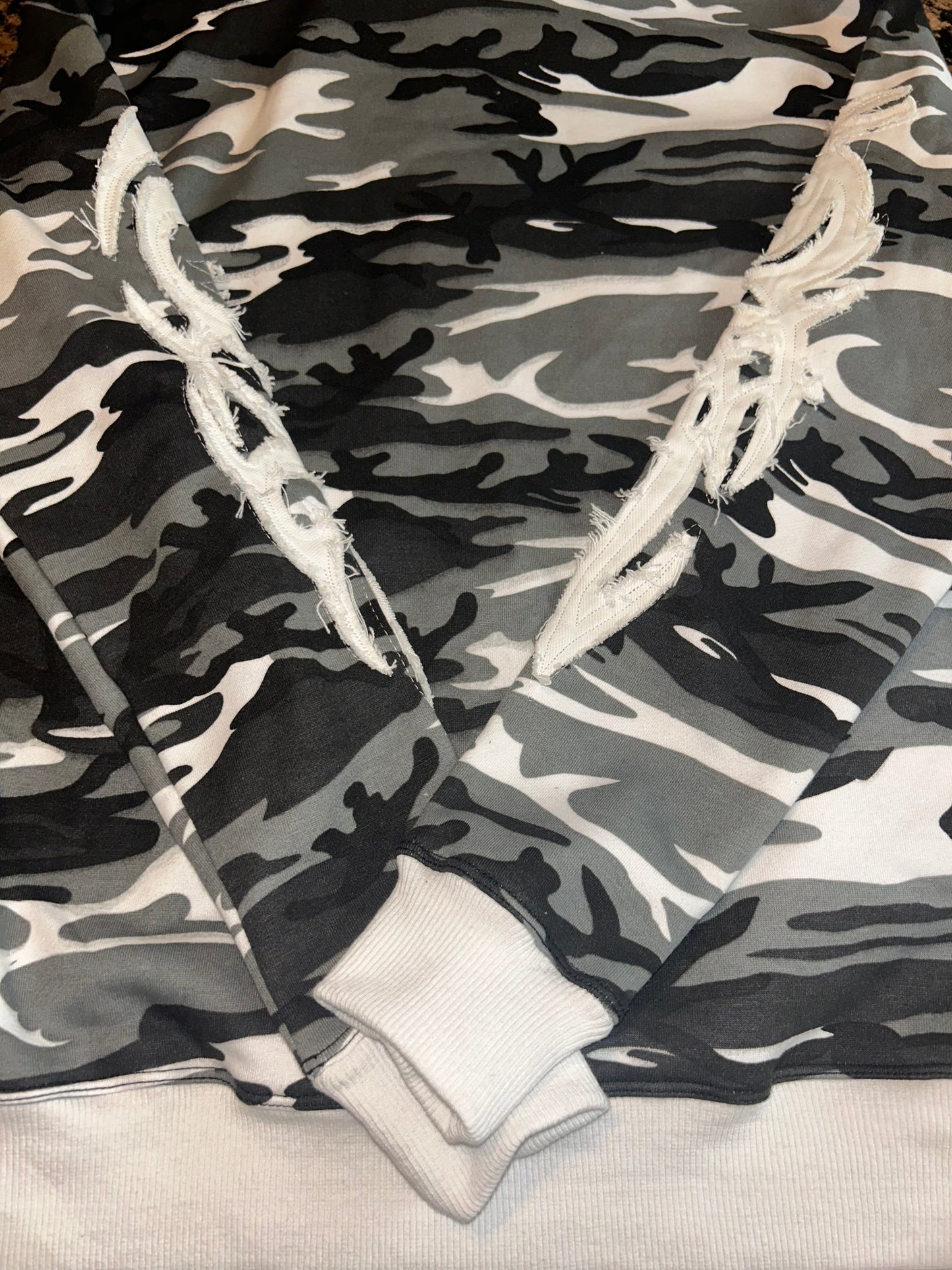 Limited Edition Built Different Heavyweight Hoodie - Black/White Camo