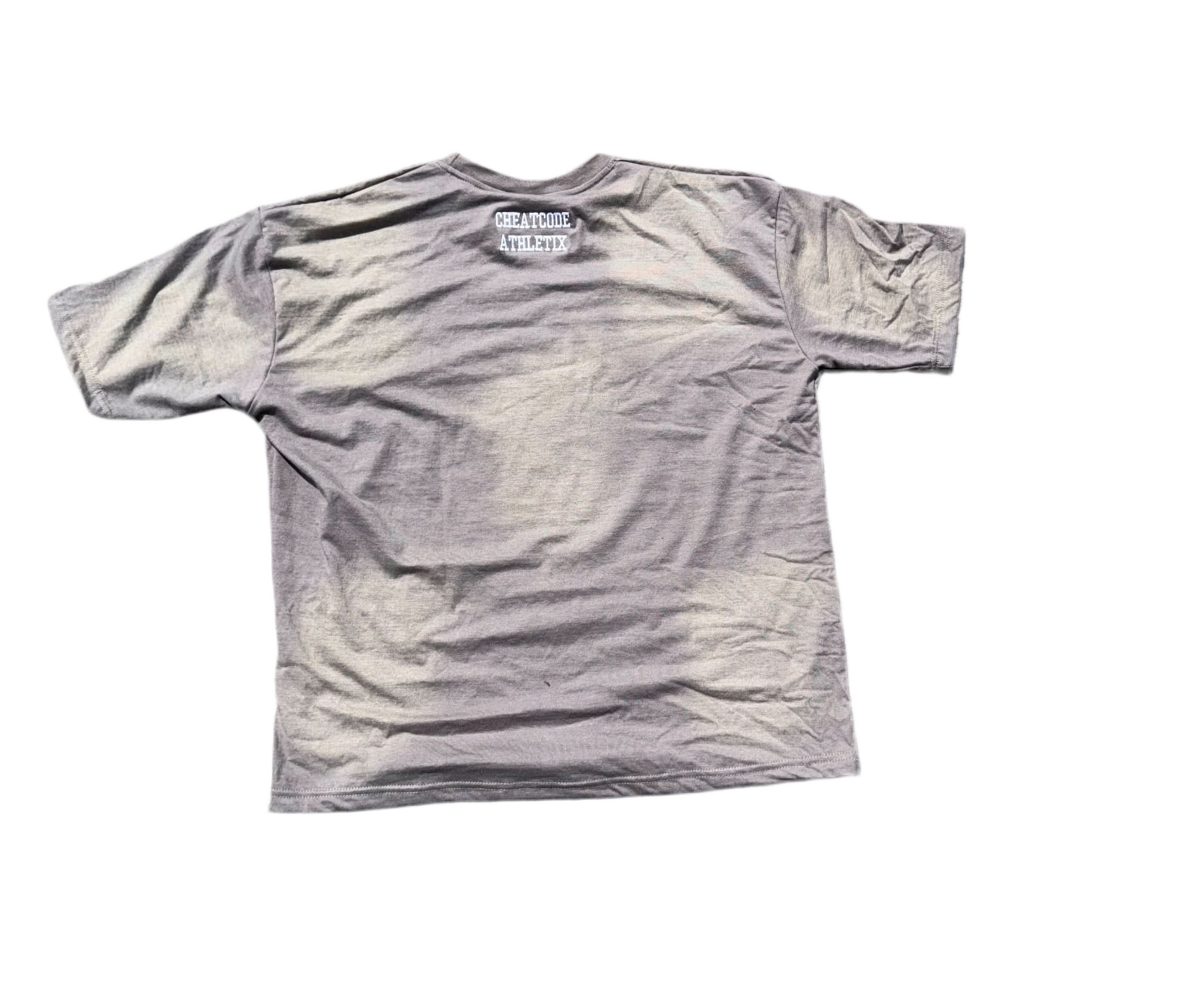 Smoke Acid Wash Shirt – Distressed Embroidered | Cheatcode Athletix