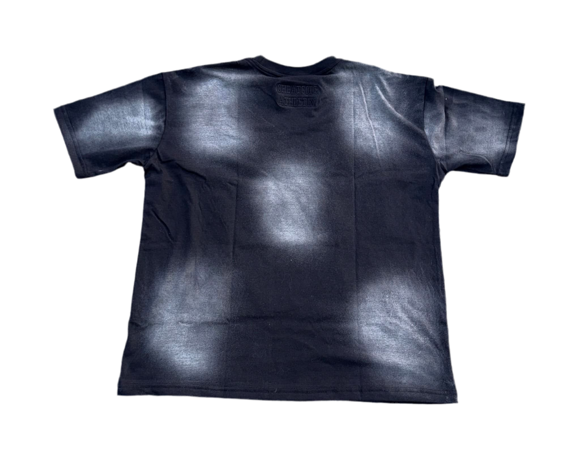 Blackout Acid Wash Shirt – Distressed Embroidered | Cheatcode Athletix