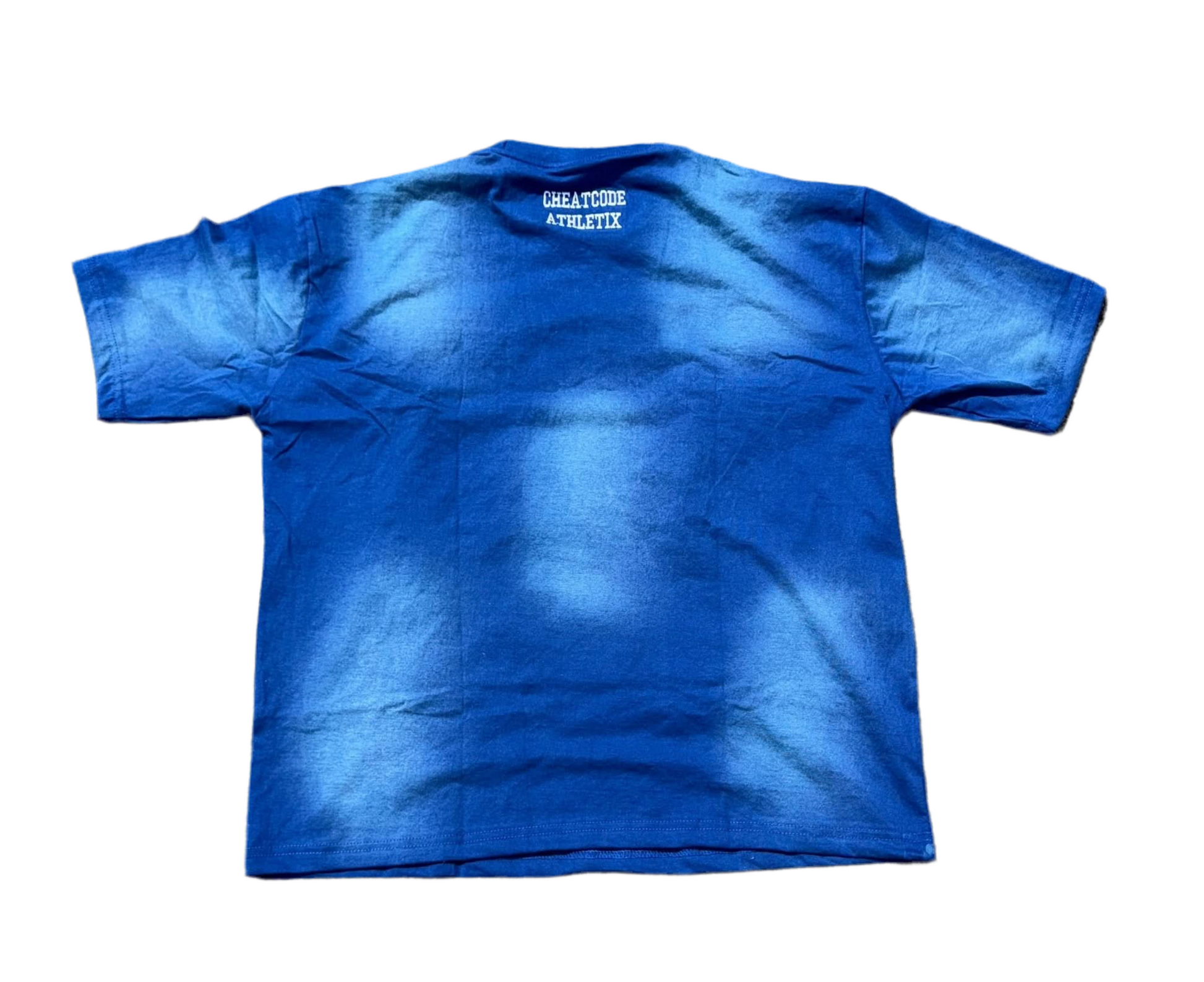 Nipsey Acid Wash Shirt – Distressed Embroidered | Cheatcode Athletix