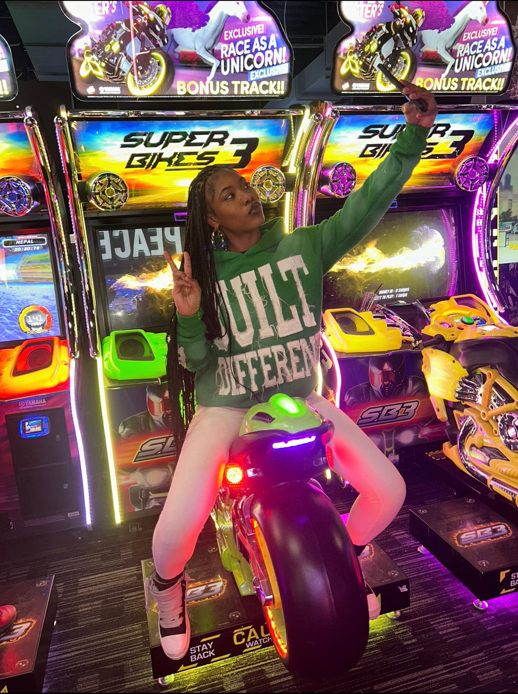 Built Different: Money Green Edition Unisex Hoodie