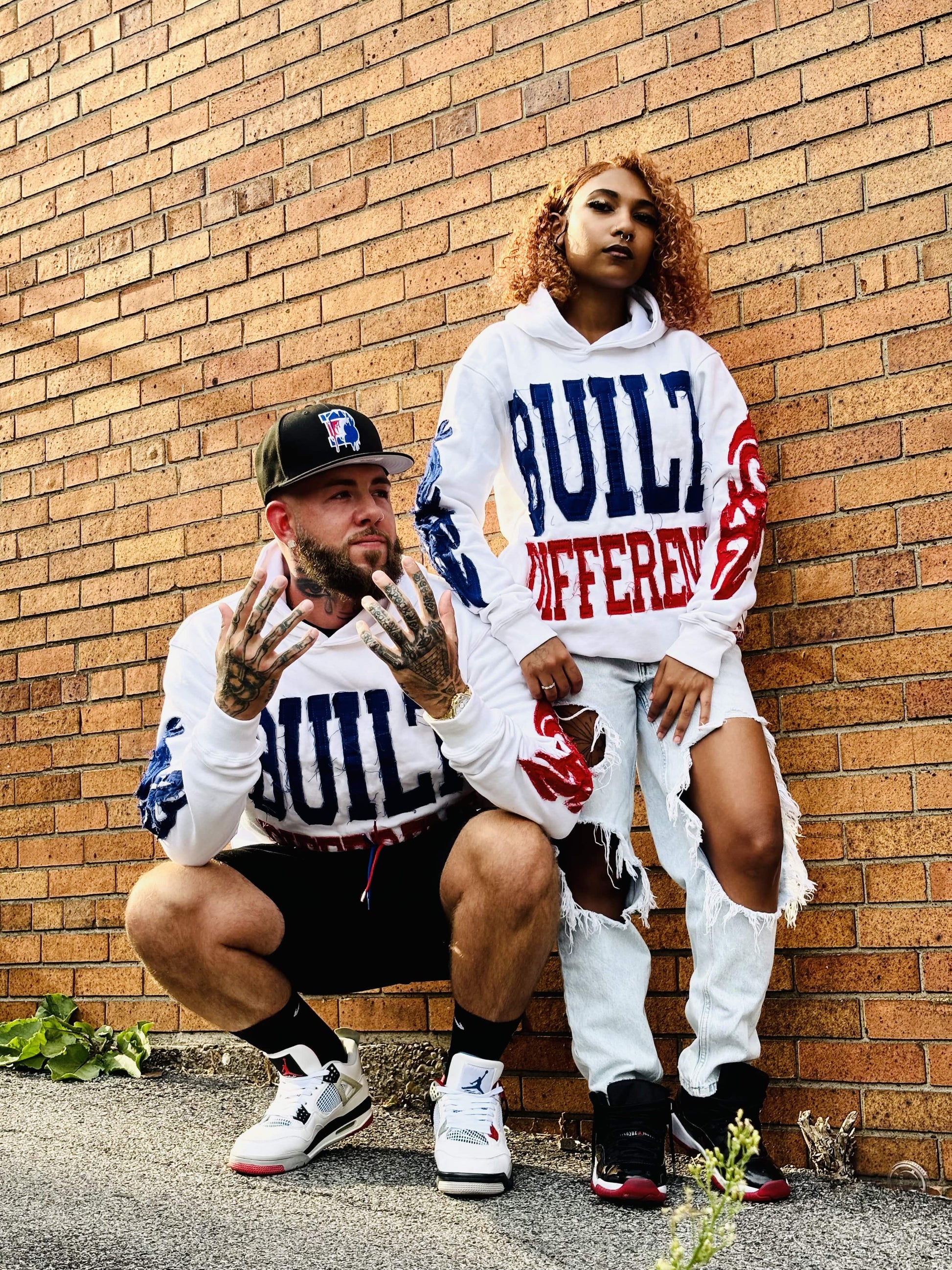 Built Different: Mafia Edition Unisex Hoodie – 350 GSM Premium Cotton, Distressed Embroidery, Let’s Go Buffalo Patch