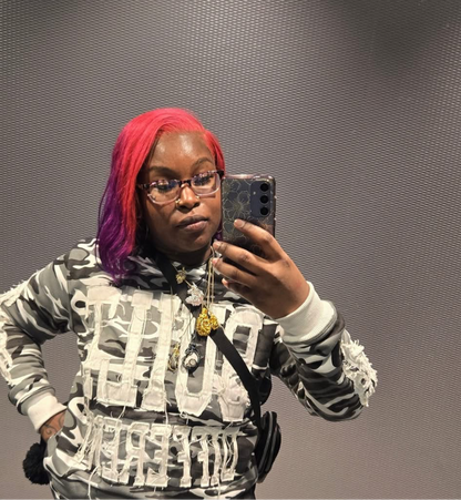 Limited Edition Built Different Heavyweight Hoodie - Black/White Camo