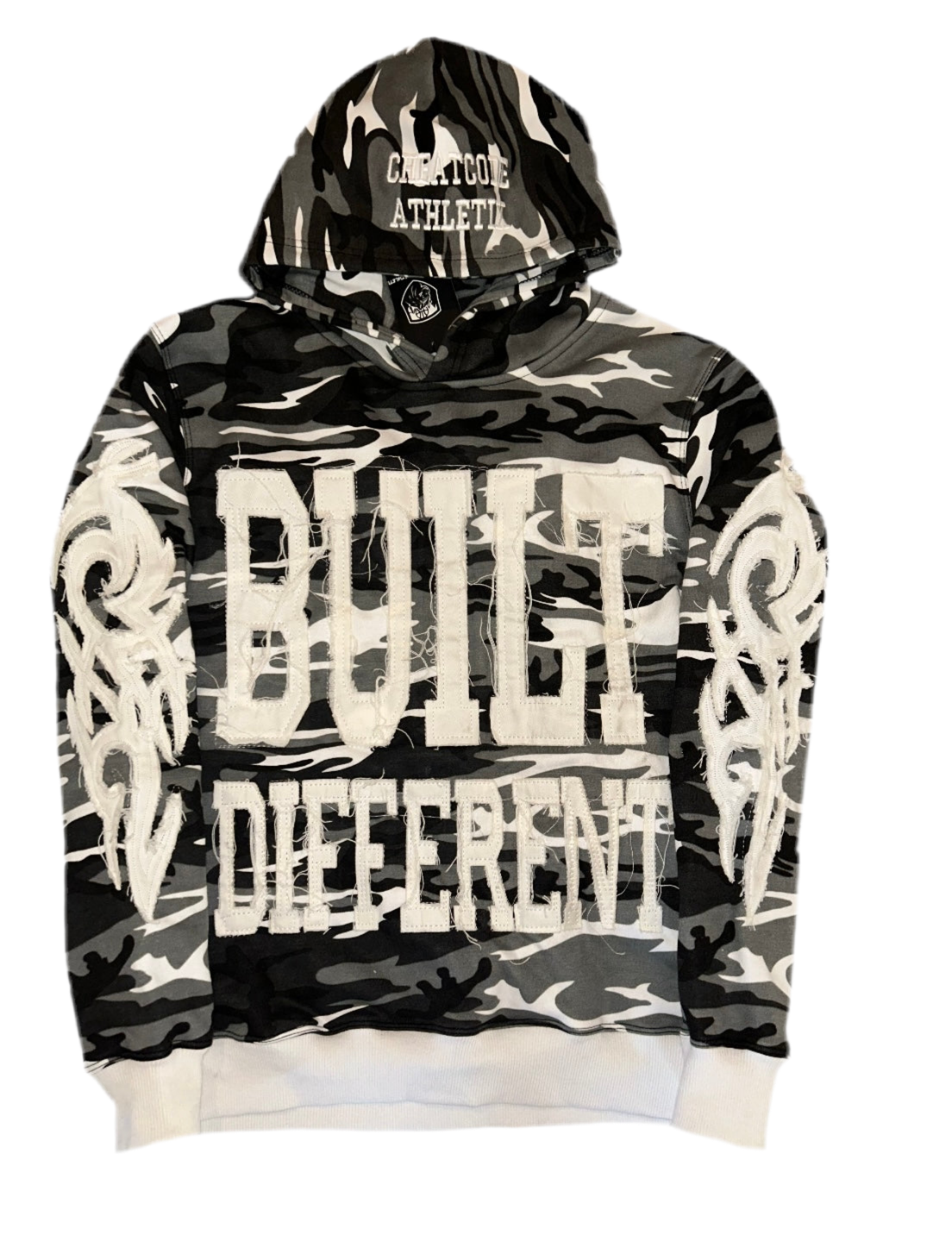 Limited Edition Built Different Heavyweight Hoodie - Black/White Camo