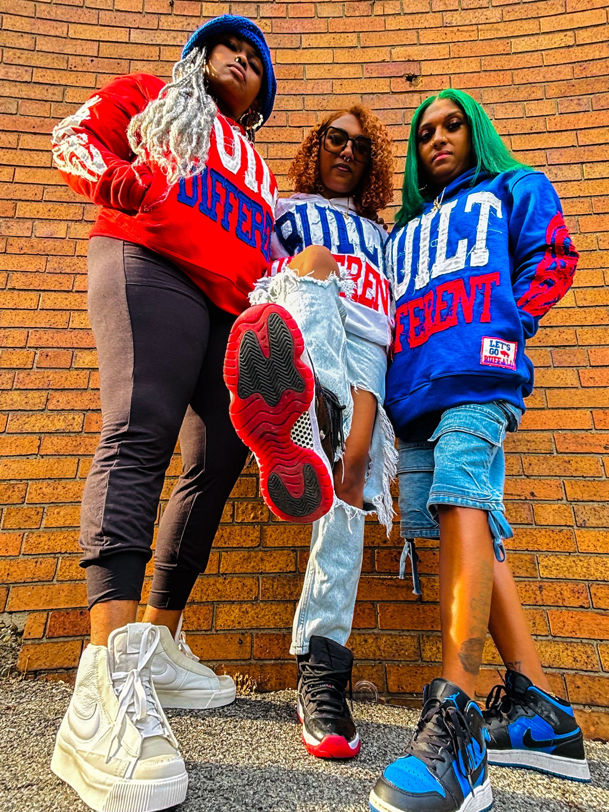 Built Different: Bloodline Mafia Edition Unisex Hoodie – 350 GSM Premium Cotton, Distressed Embroidery, Let’s Go Buffalo Patch