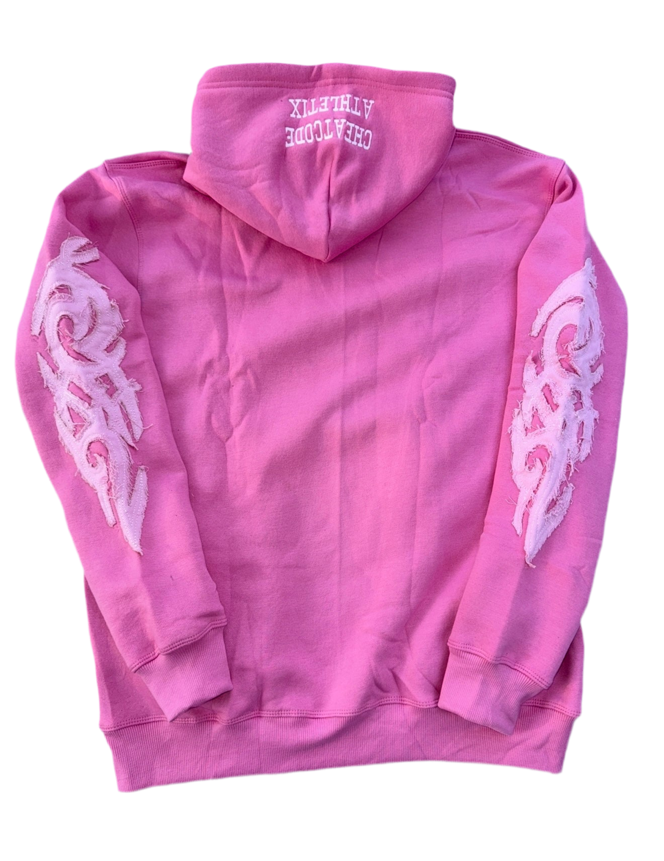 Built Different: Breast Cancer Awareness Edition Unisex Hoodie – 350 GSM Premium Cotton, Distressed Embroidery, “Believe • Hope • Fight” Patch (Portion of Proceeds Donated) *Preorder Ships Oct 8th*