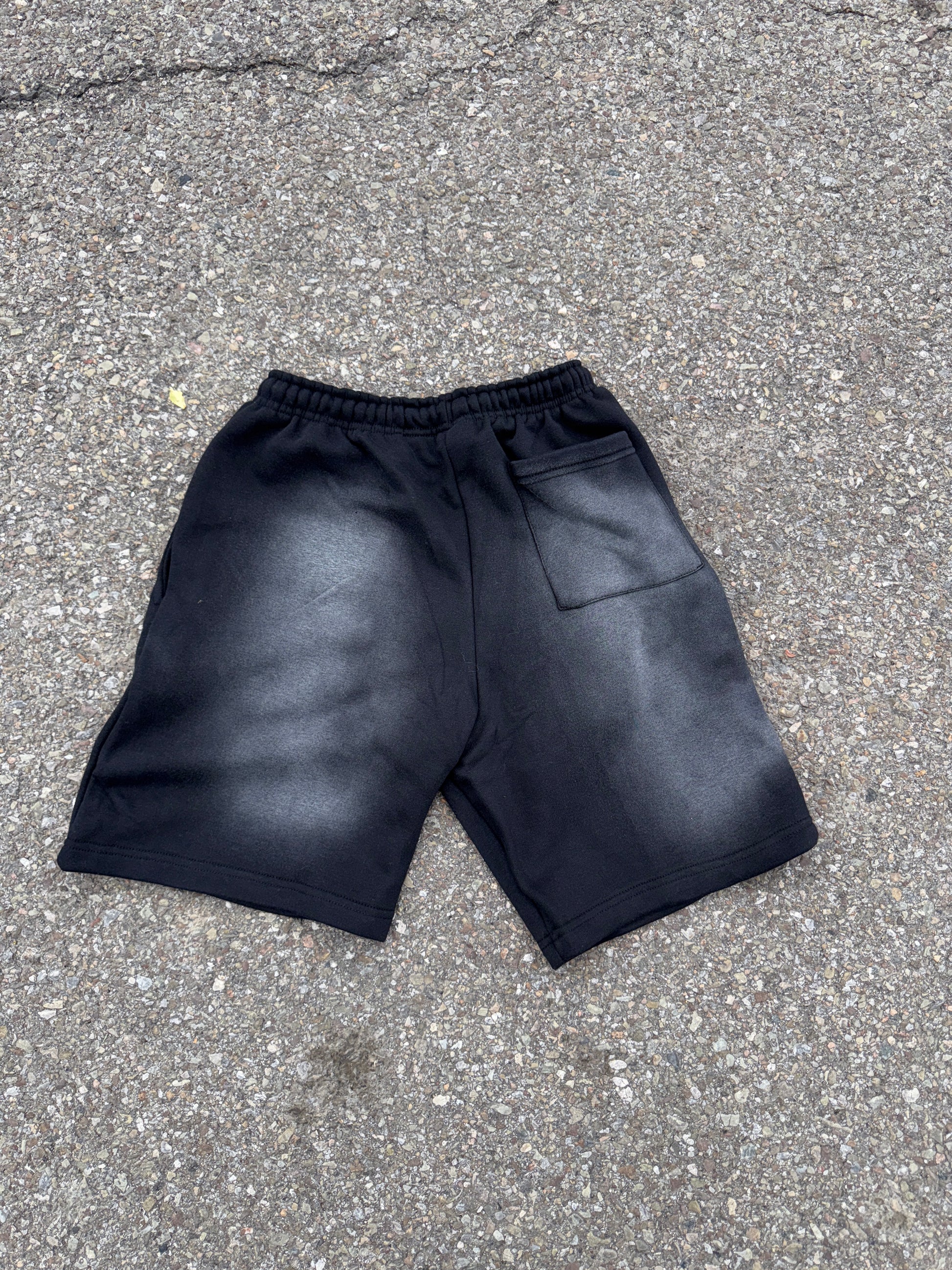 Oreo Acid Wash Shorts – Distressed Embroidered | Cheatcode Athletix
