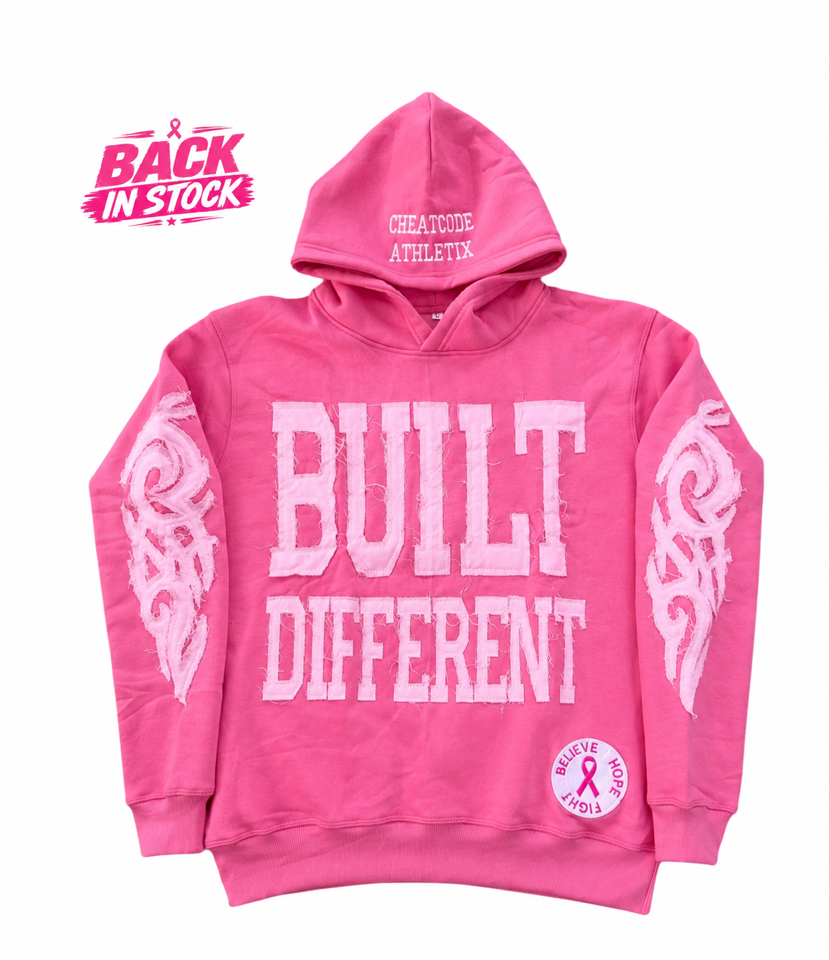 Pink Legacy Hoodie – Believe Hope Fight Edition