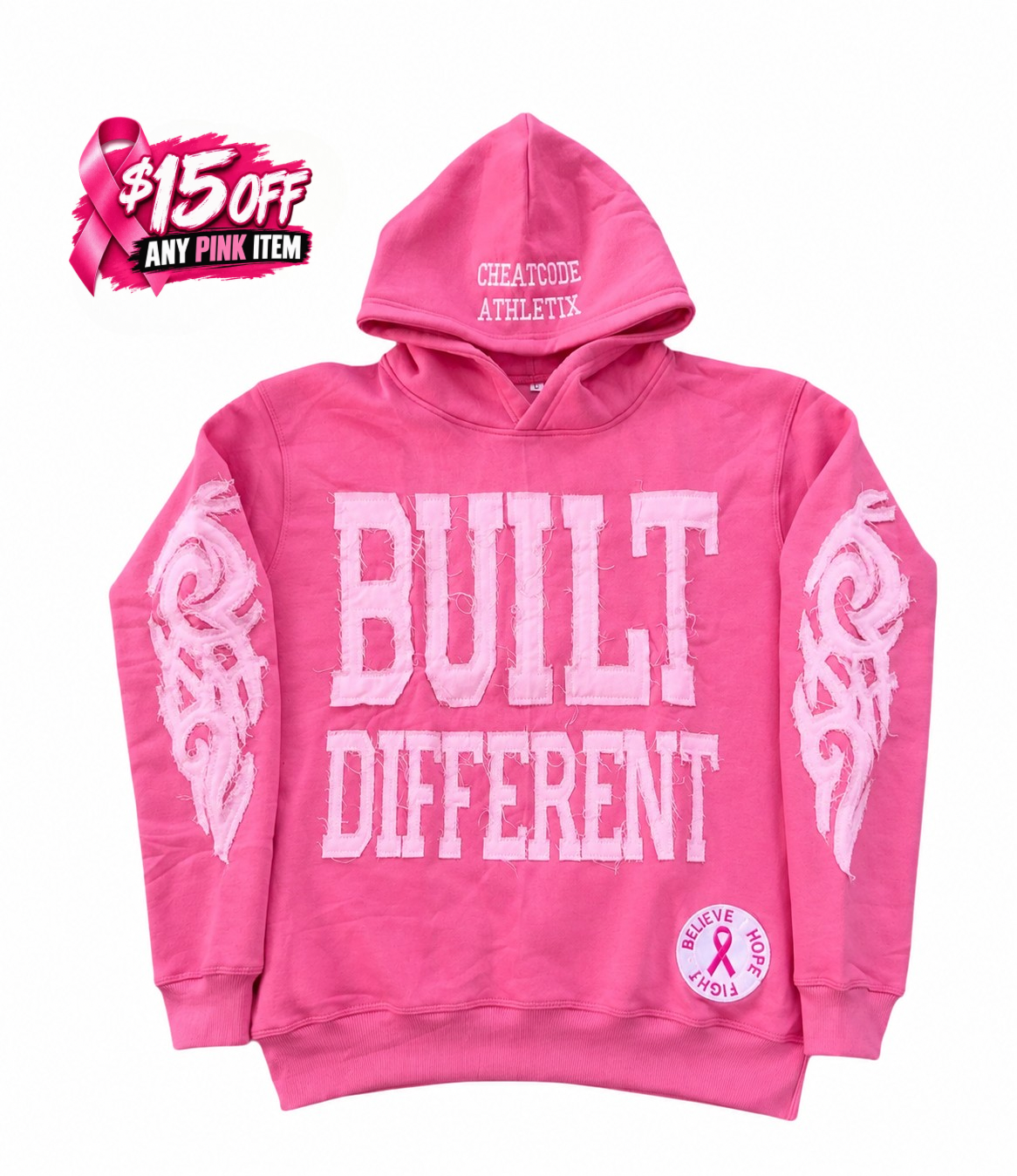 Pink Legacy Hoodie – Believe Hope Fight Edition
