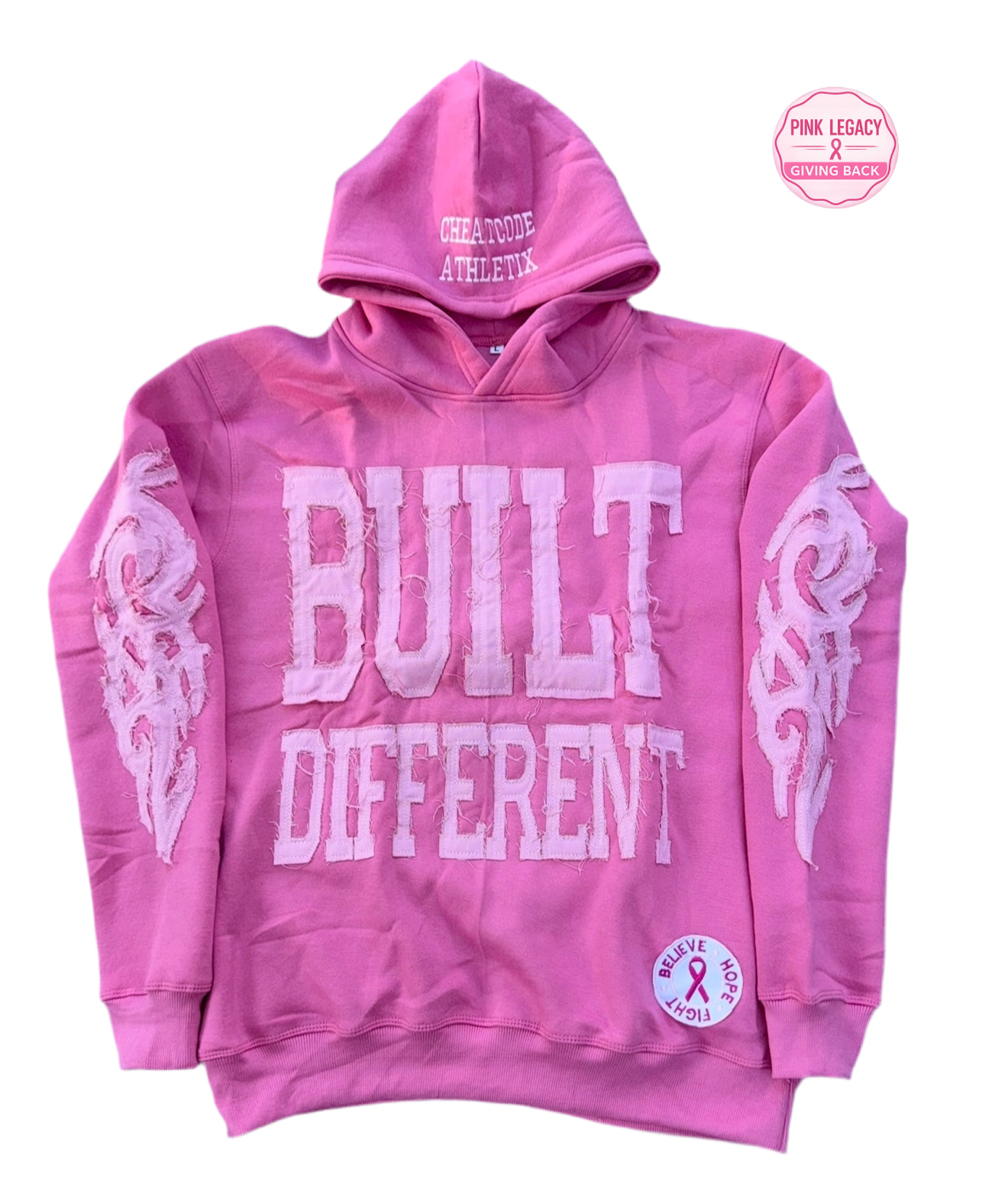 Built Different Pink Legacy Hoodie| Limited Run