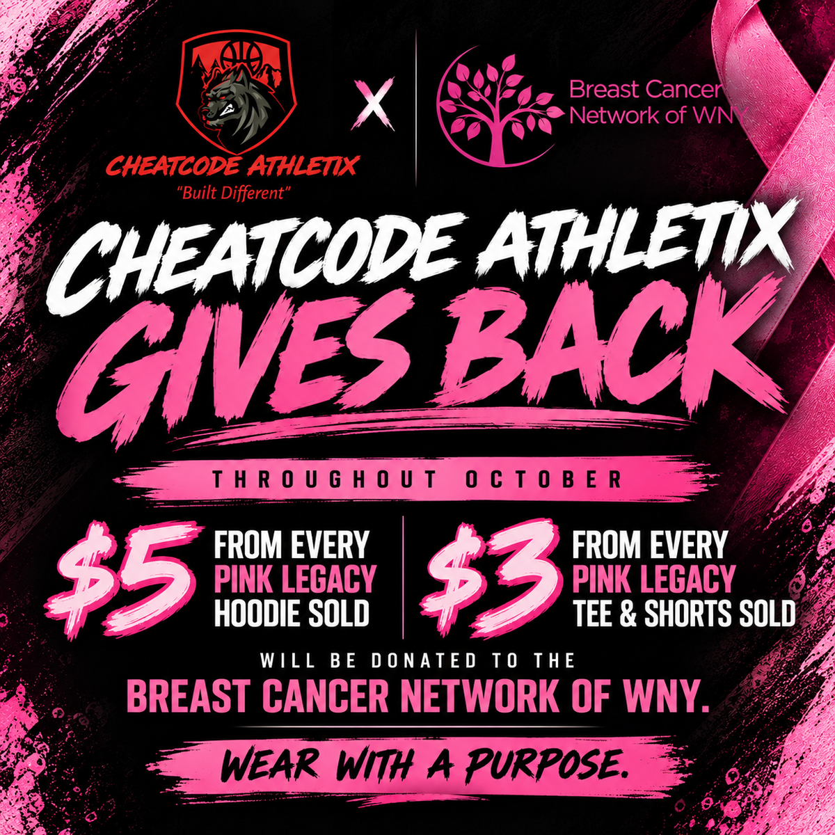 Pink Legacy Hoodie – Believe Hope Fight Edition