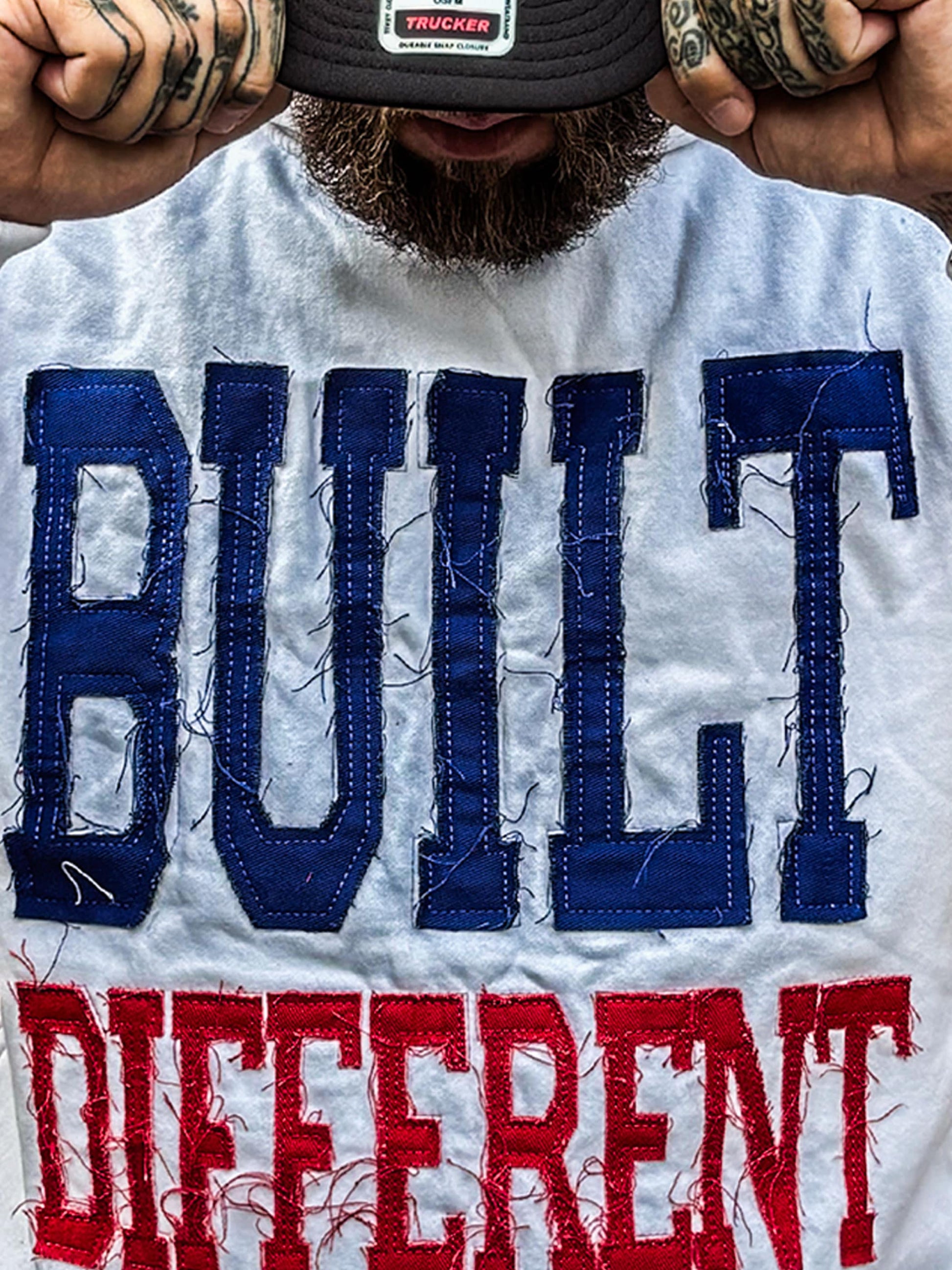 Built Different: Mafia Edition Unisex Hoodie – 350 GSM Premium Cotton, Distressed Embroidery, Let’s Go Buffalo Patch
