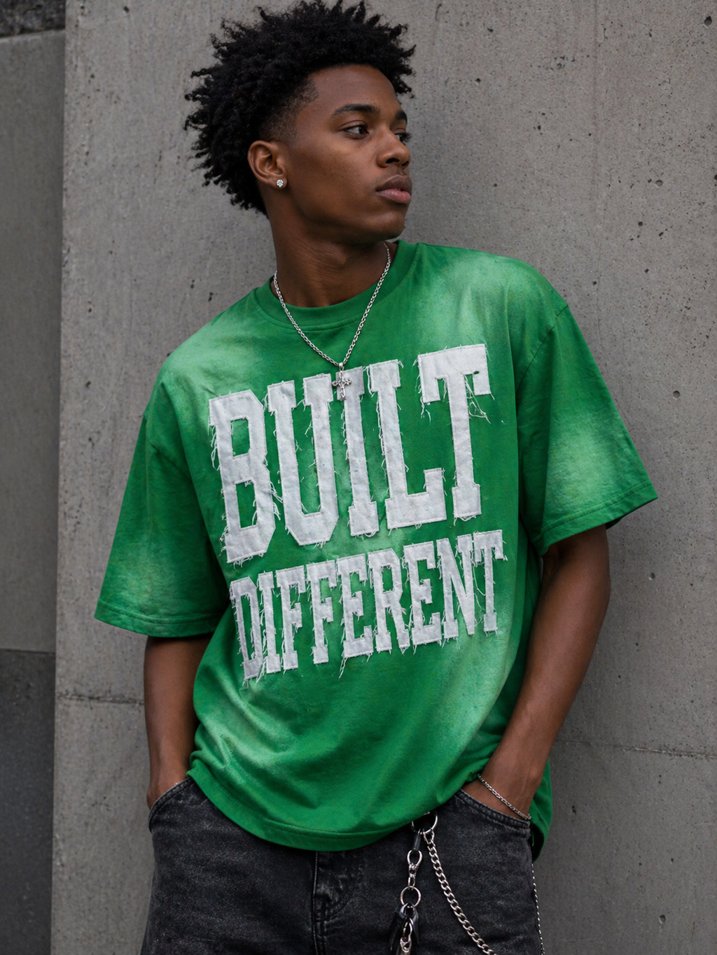 Green 250 GSM Relaxed Heavyweight Tee