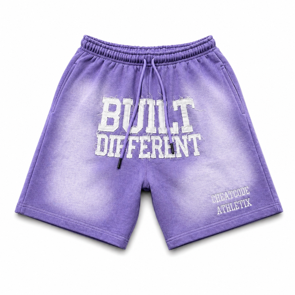 Brenda Purple 350 GSM Heavyweight Shorts