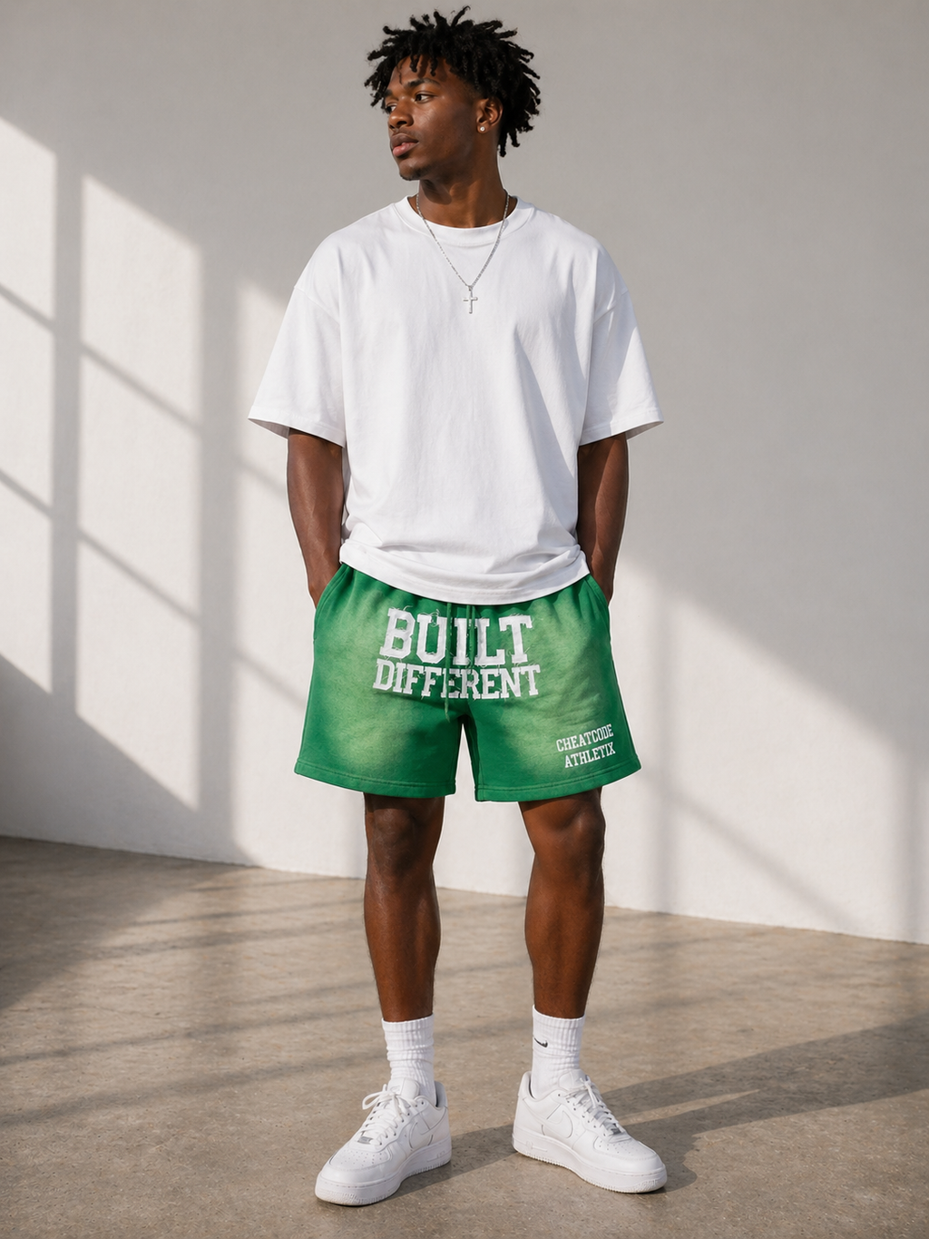 Green 350 GSM Heavyweight Shorts
