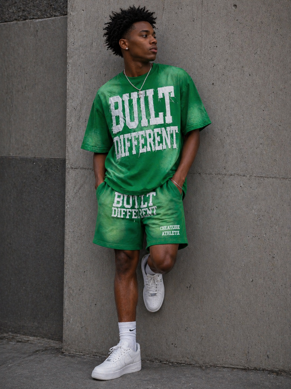 Green 350 GSM Heavyweight Shorts