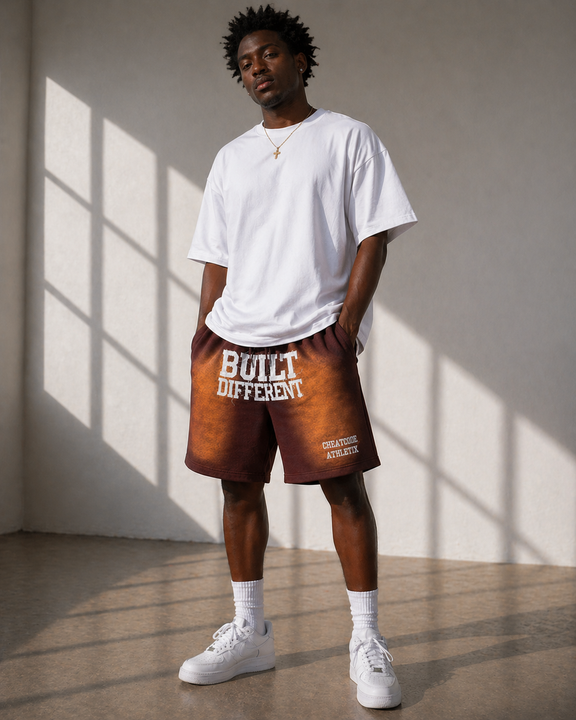 Brown 350 GSM Heavyweight Shorts