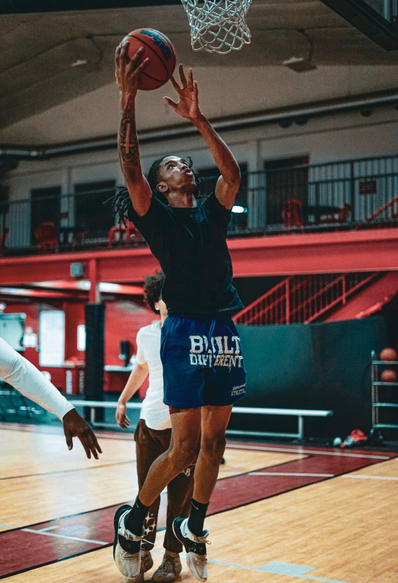 Nipsey Acid Wash Shorts – Distressed Embroidered | Cheatcode Athletix