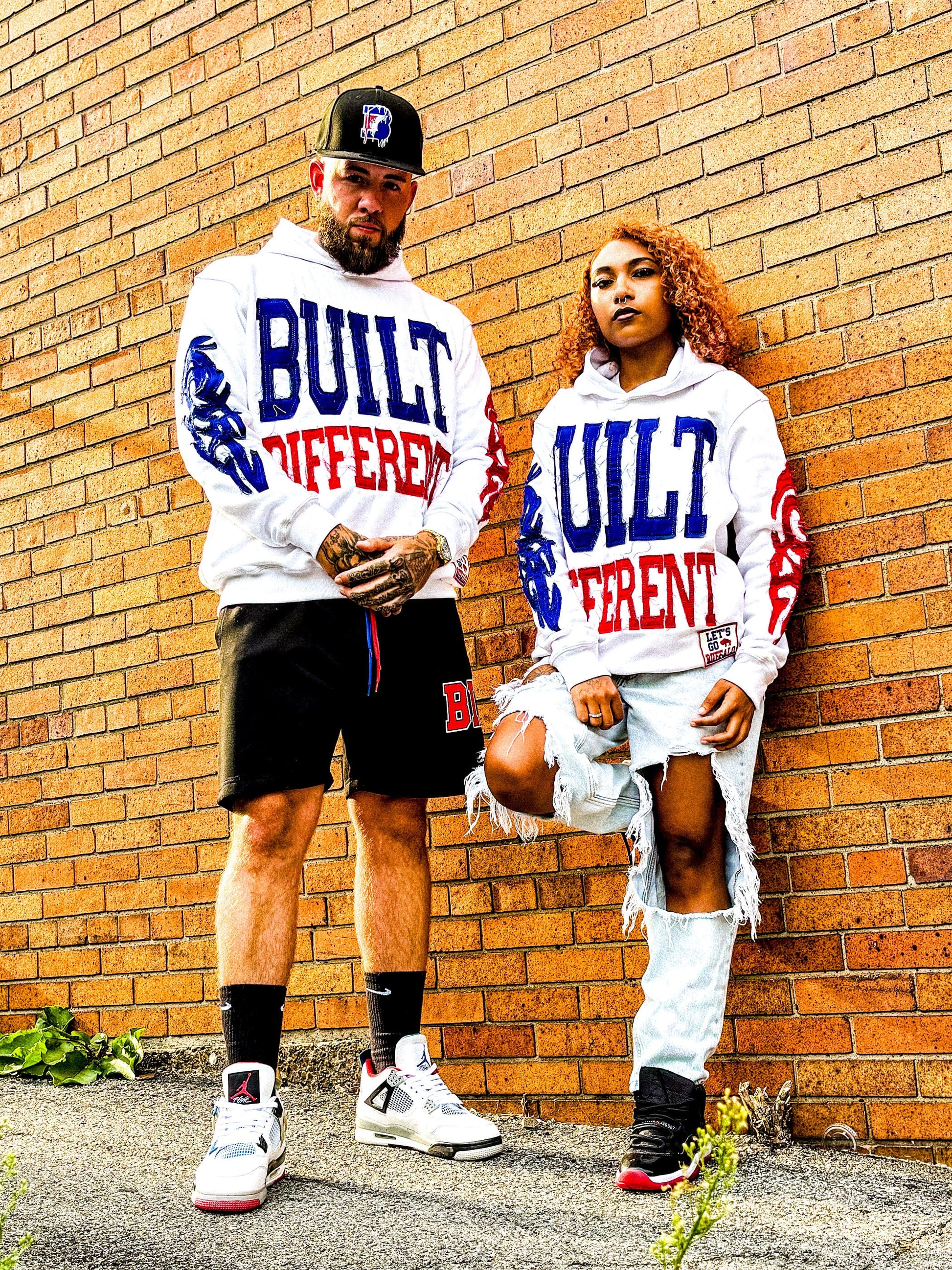 Built Different: Mafia Edition Unisex Hoodie – 350 GSM Premium Cotton, Distressed Embroidery, Let’s Go Buffalo Patch