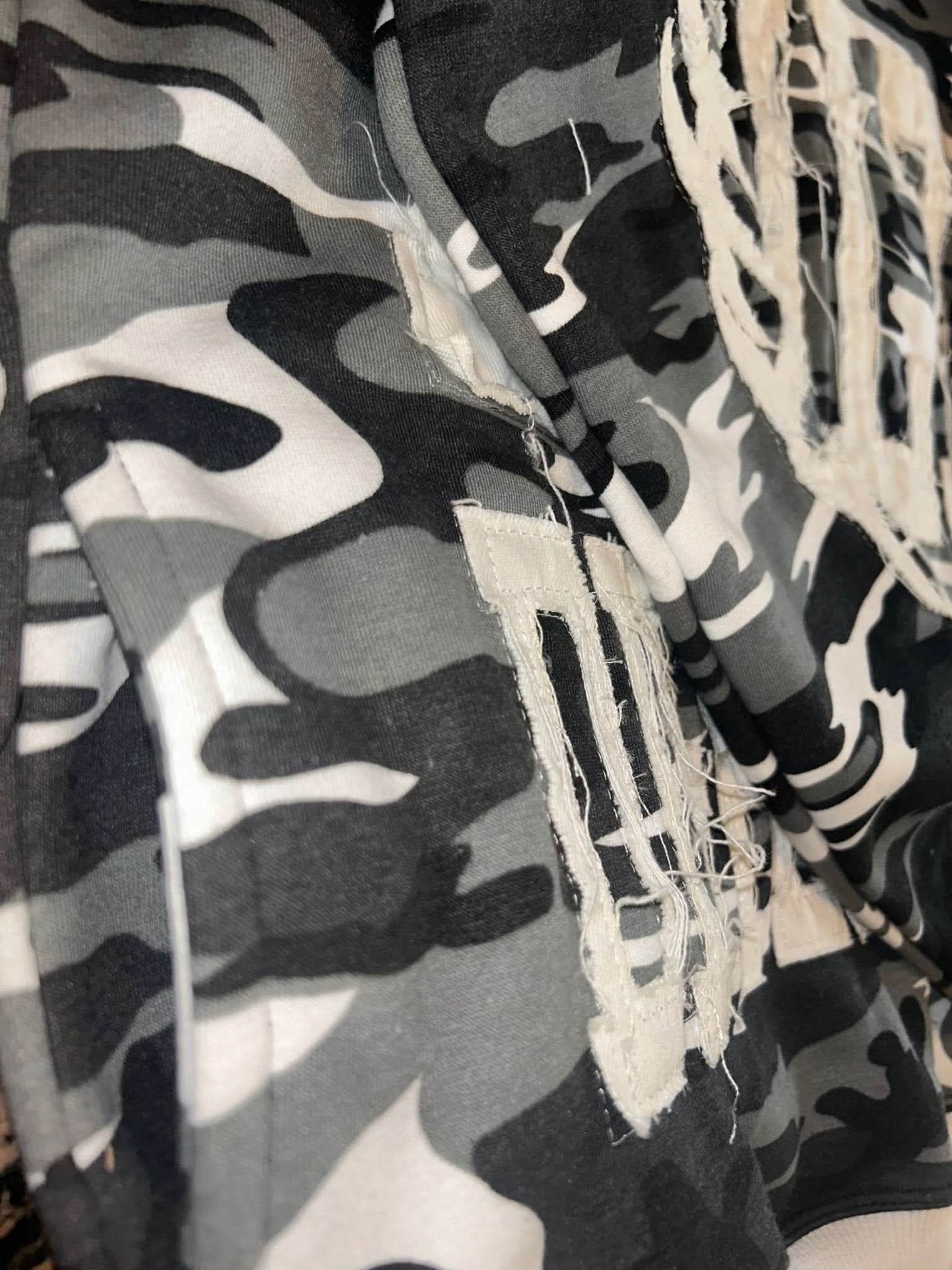 Black Camo Built Different Hoodie - Cheatcode Athletix
