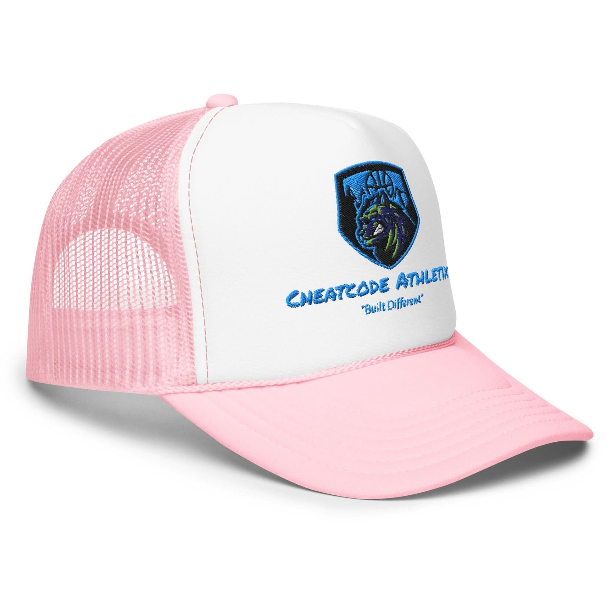 Built Different a Logo Trucker Hat - Cheatcode Athletix